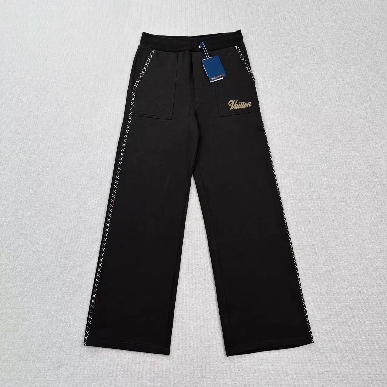 Louis Vuitton Tyler Embroidered Logo Casual Pants Size S