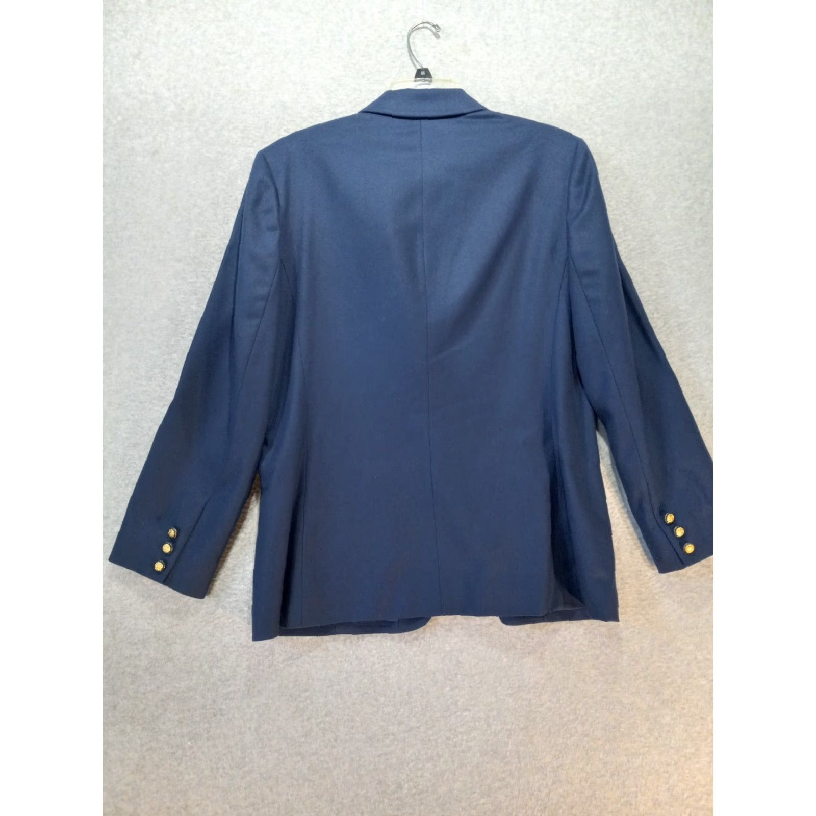 Pendleton VINTAGE Pendleton Blazer Women Size 12 Navy Blue Wool Jacket USA Made Blazer Jacket Lined Button Pockets Long Sleeve Mid-Length Regular Women Size XL / US 12-14 / IT 48-50 - 4 Thumbnail