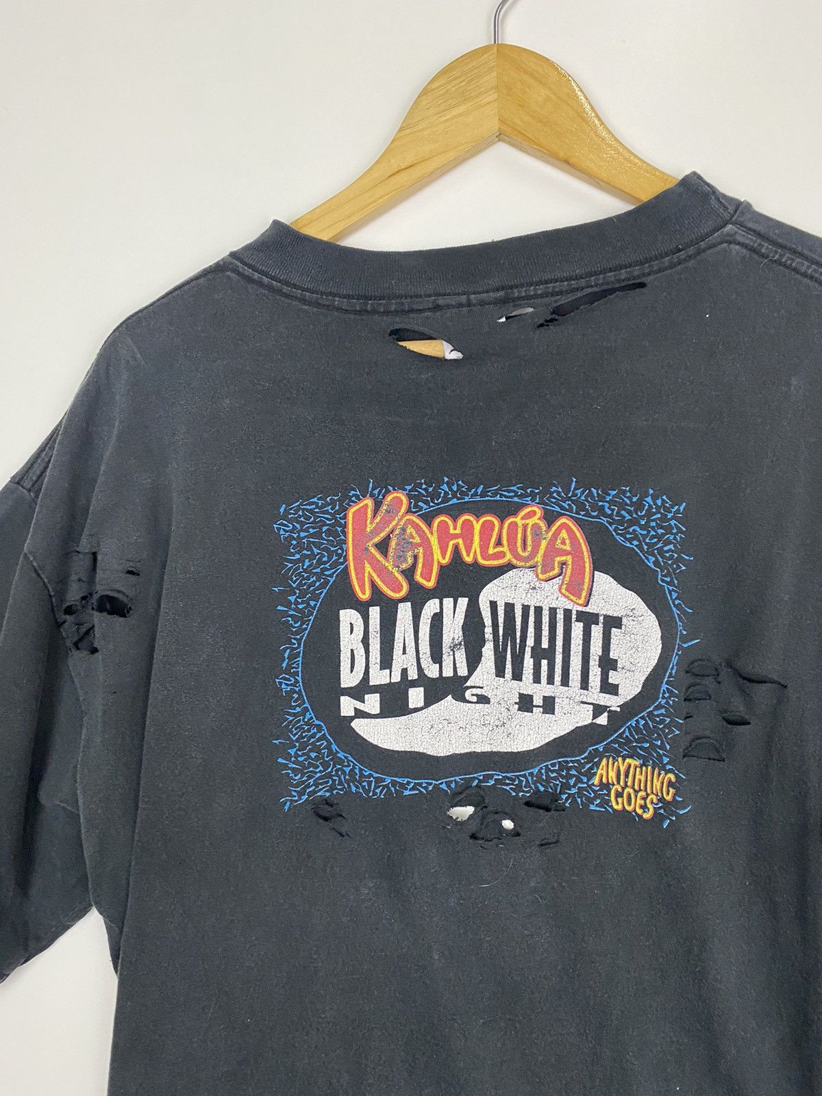 Vintage Vintage Sick Trashed Tee Kahlua Black White Night Size US L / EU 52-54 / 3 - 4 Thumbnail