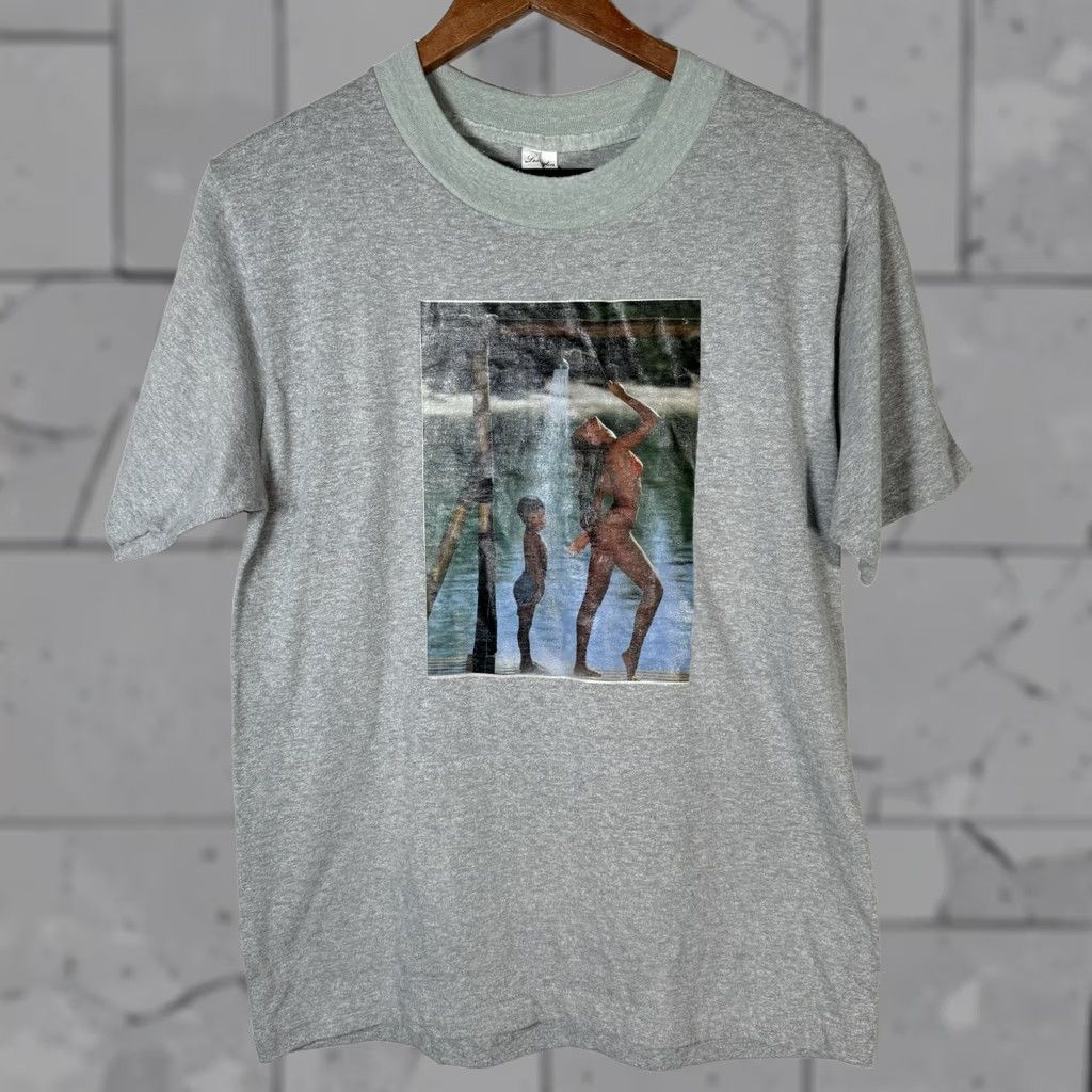 Vintage VTG Lexington T-Shirt Mens L Gray USA Stitch Bikini Girl Graphic Single Stitch Size ONE SIZE - 1 Thumbnail