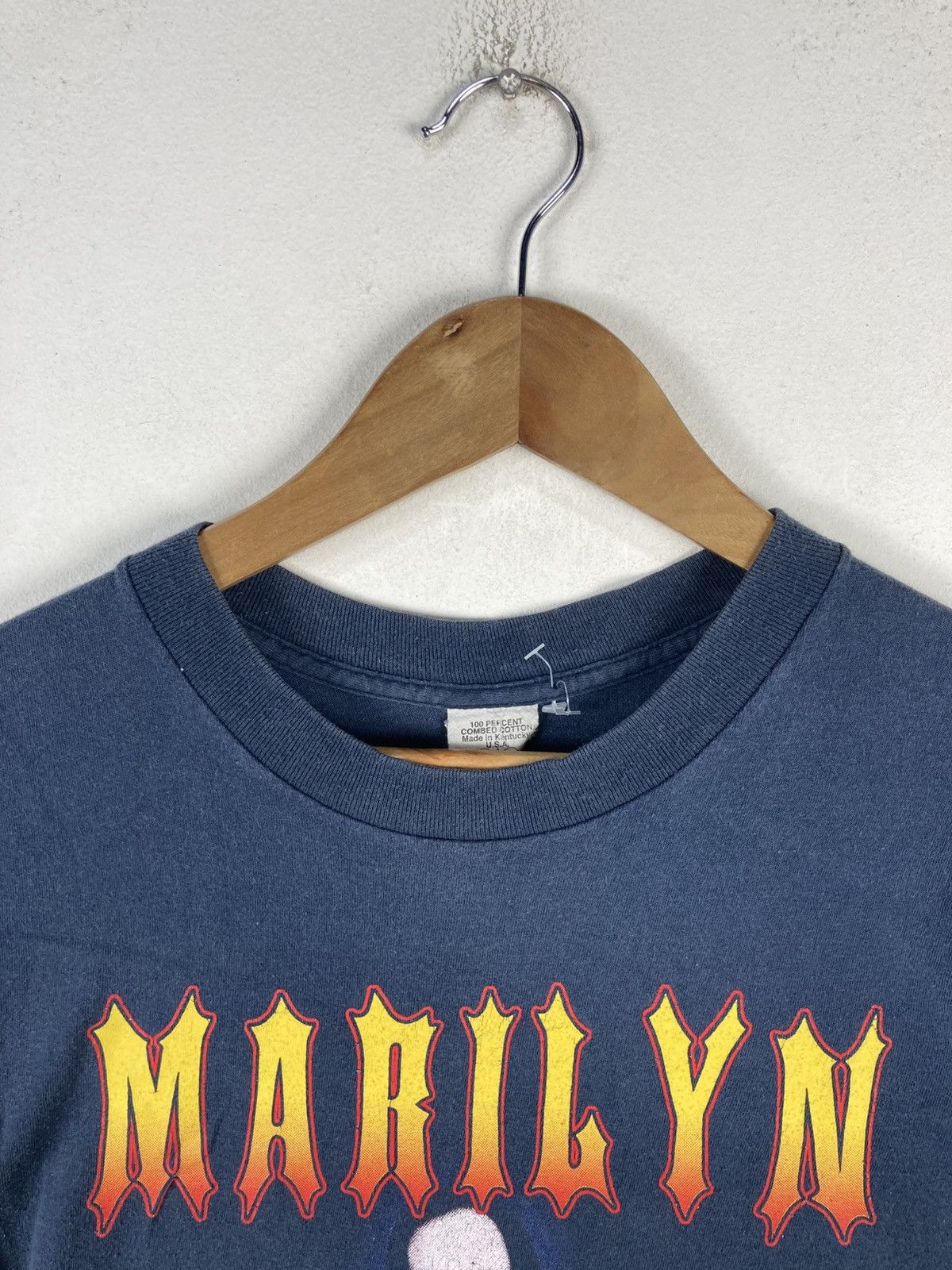 Band Tees Vintage 2003 Marilyn Manson American Rock Line Up Tee Size US S / EU 44-46 / 1 - 4 Thumbnail