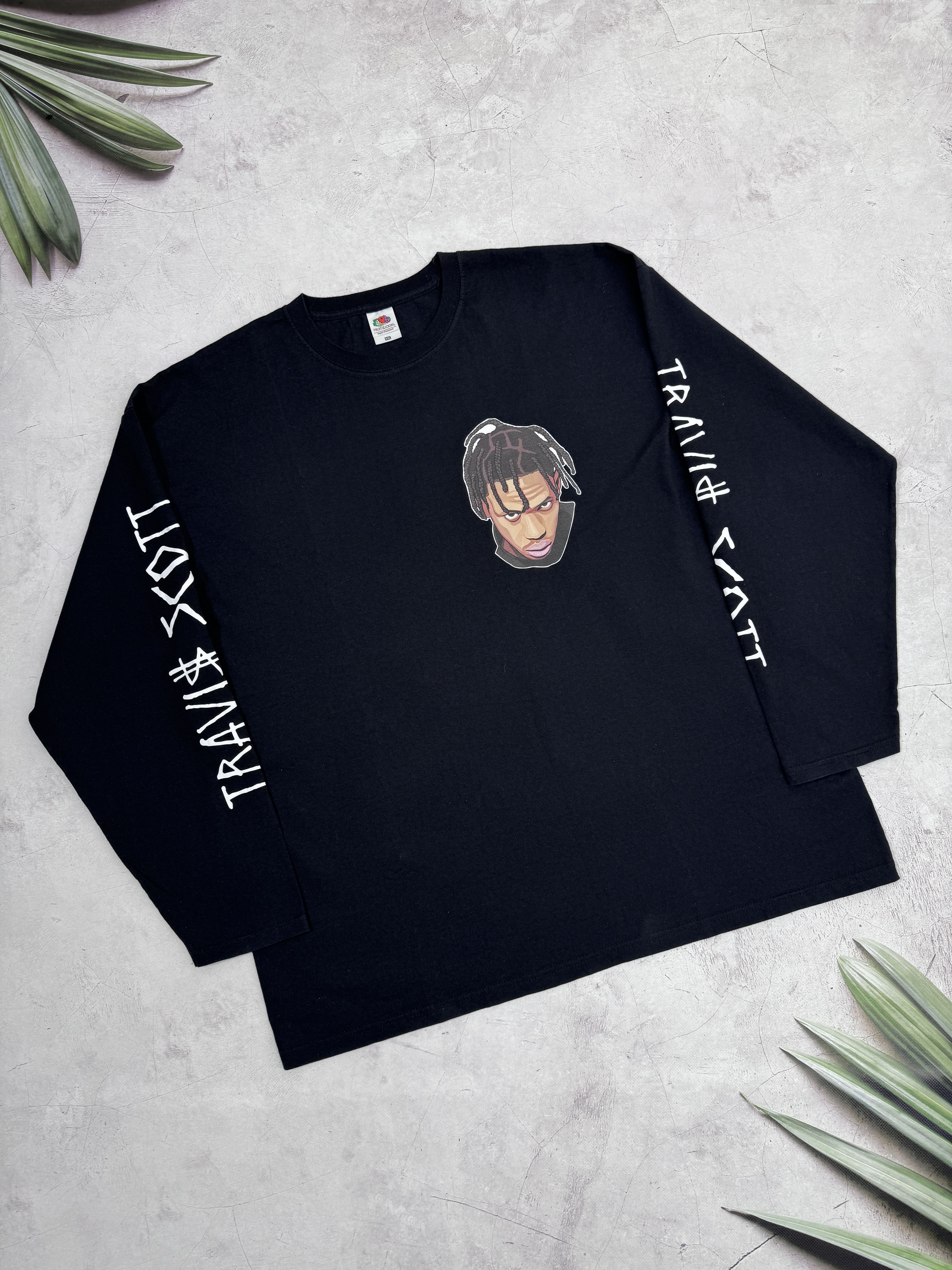 Band Tees × Fruit Of The Loom Travis Scott LA FLAME Tour T-Shirt LS by Fruit Of The Loom Size US XL / EU 56 / 4 - 1 Thumbnail