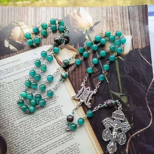 VIBE St Benedict Crucifix Cross Rosary Necklace Size ONE SIZE - 5 Thumbnail