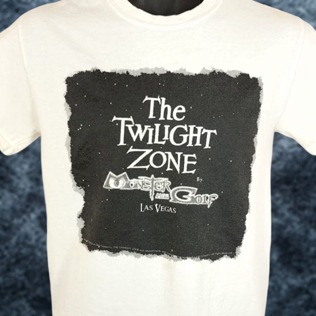 Gildan Twilight Zone T Shirt Mens Size Small Monster Mini Golf People Are Alike Las Vegas T-Shirt Mens Small White Cotton Gildan 60s Sci Fi Size US S / EU 44-46 / 1 - 1 Thumbnail