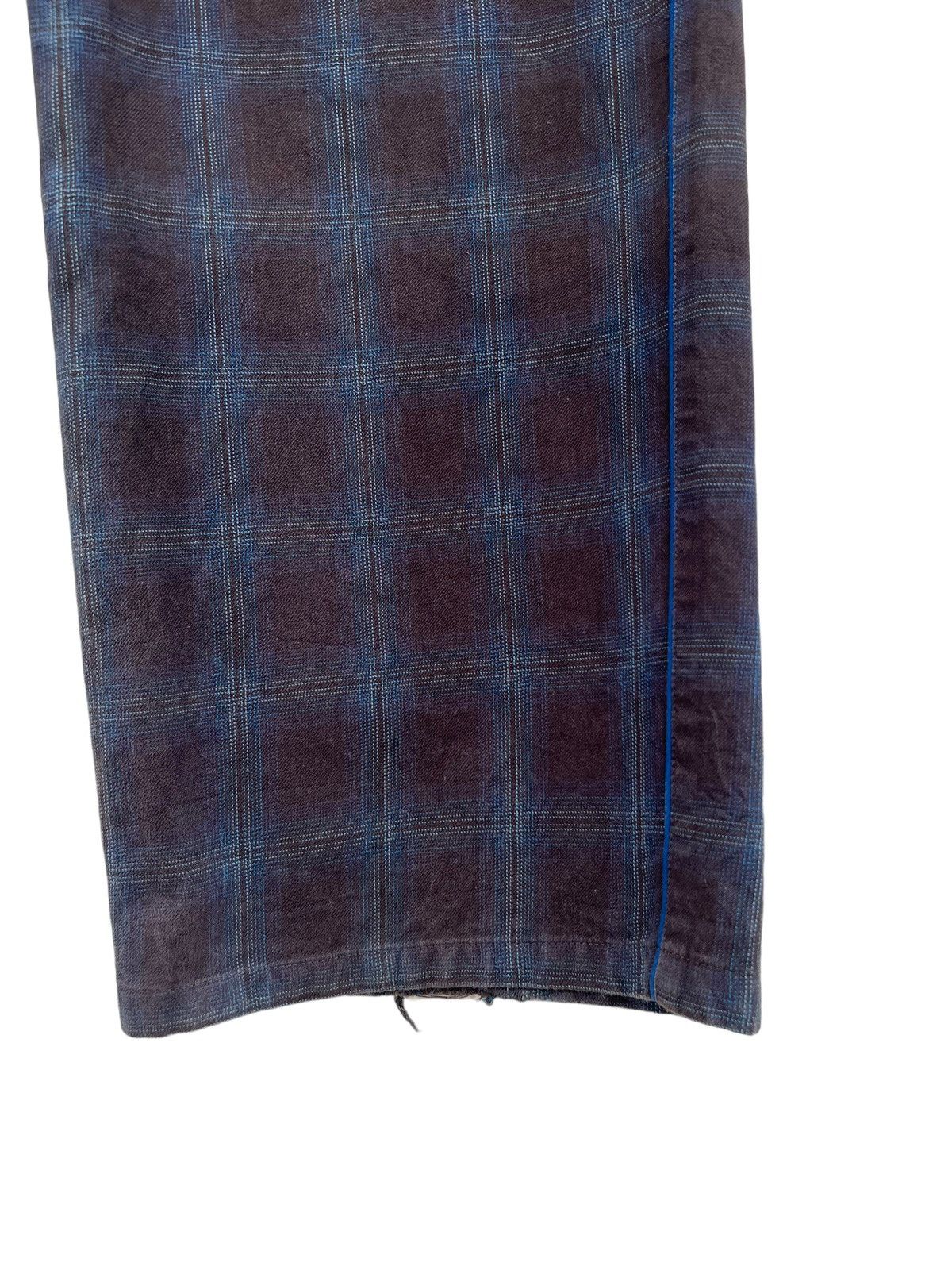 Vintage SAMPLE DESIGN WORKS Japan Shadow Plaid Cargo Trouser Pant Size US 32 / EU 48 - 13 Thumbnail
