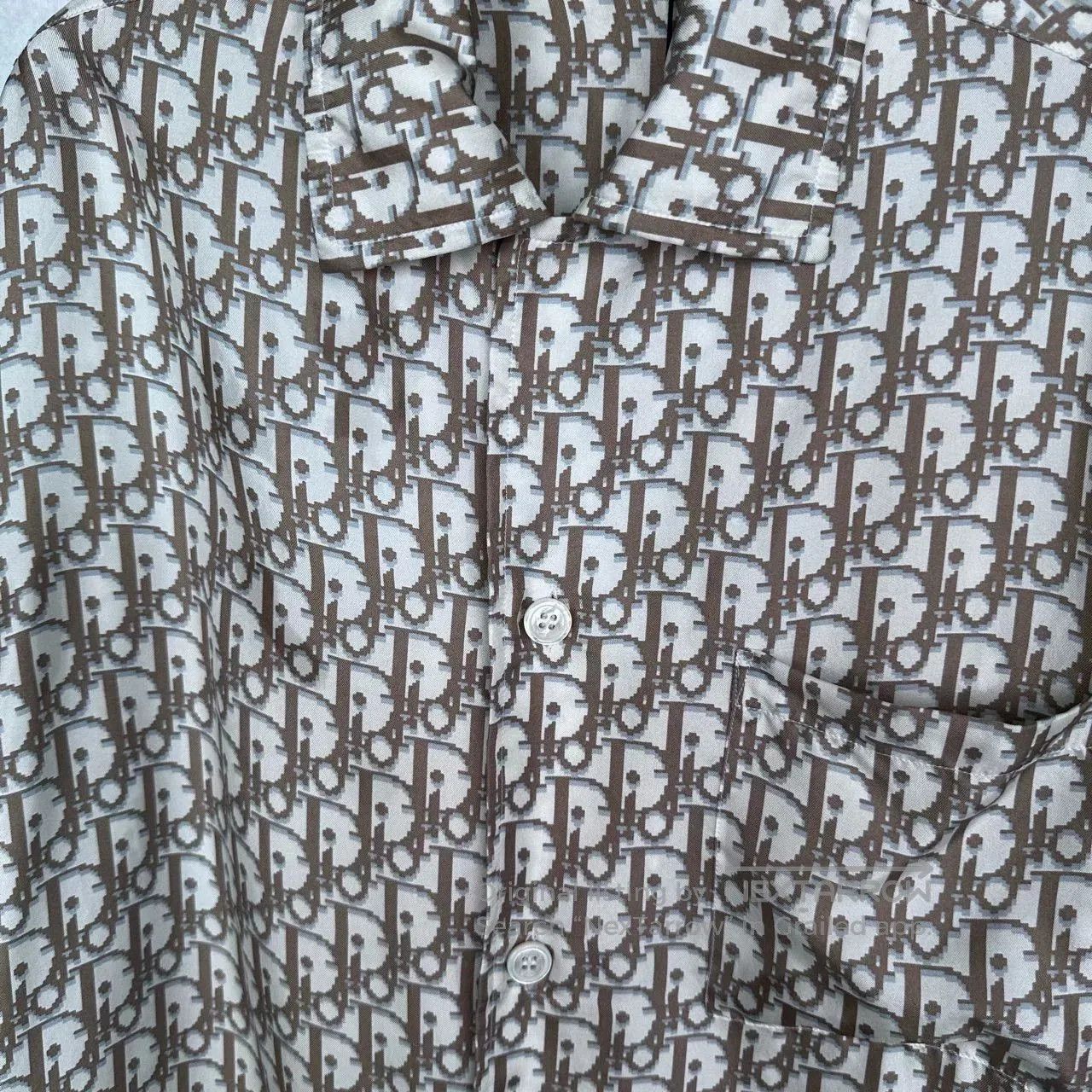 Dior Dior Monogram All-Over Short-Sleeve Shirt. Size M / US 6-8 / IT 42-44 - 3 Thumbnail