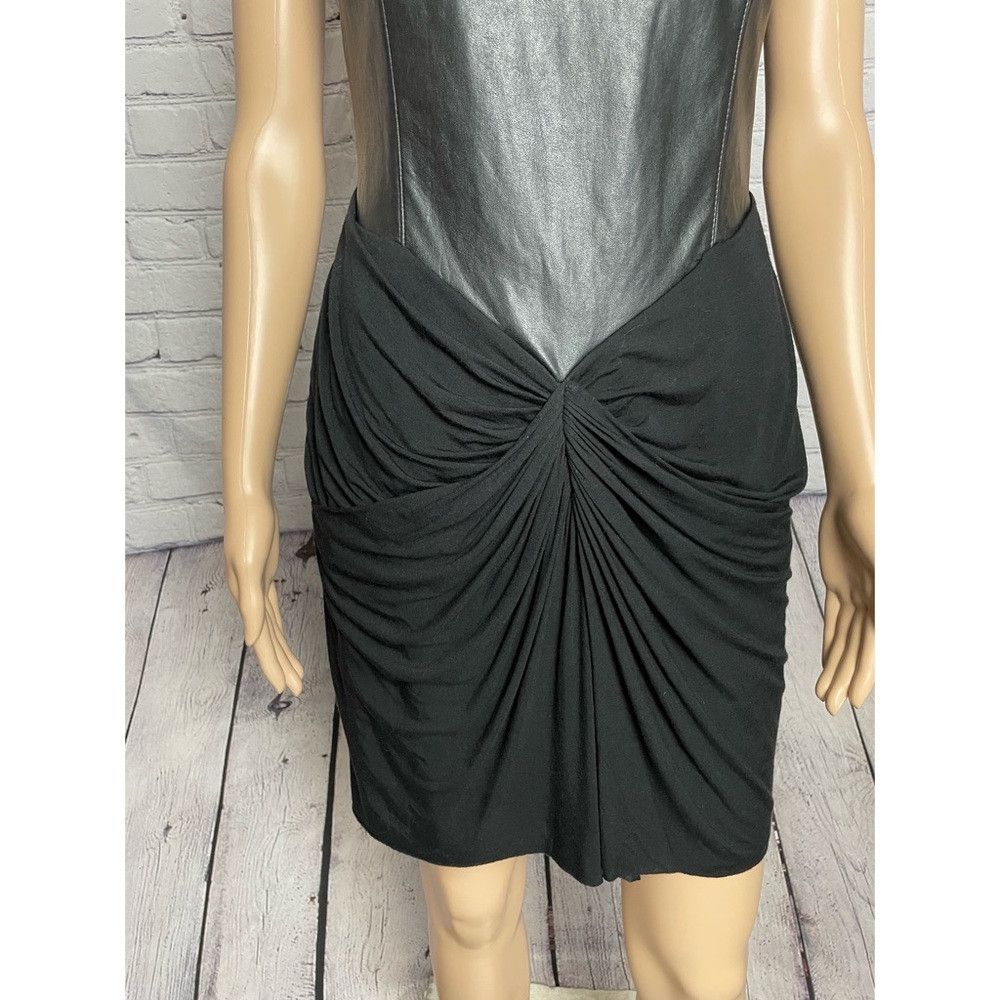 Bailey 44 Bailey 44 Eco Leather Not in the Dark Black Dress Size 6 Size M / US 6-8 / IT 42-44 - 5 Thumbnail