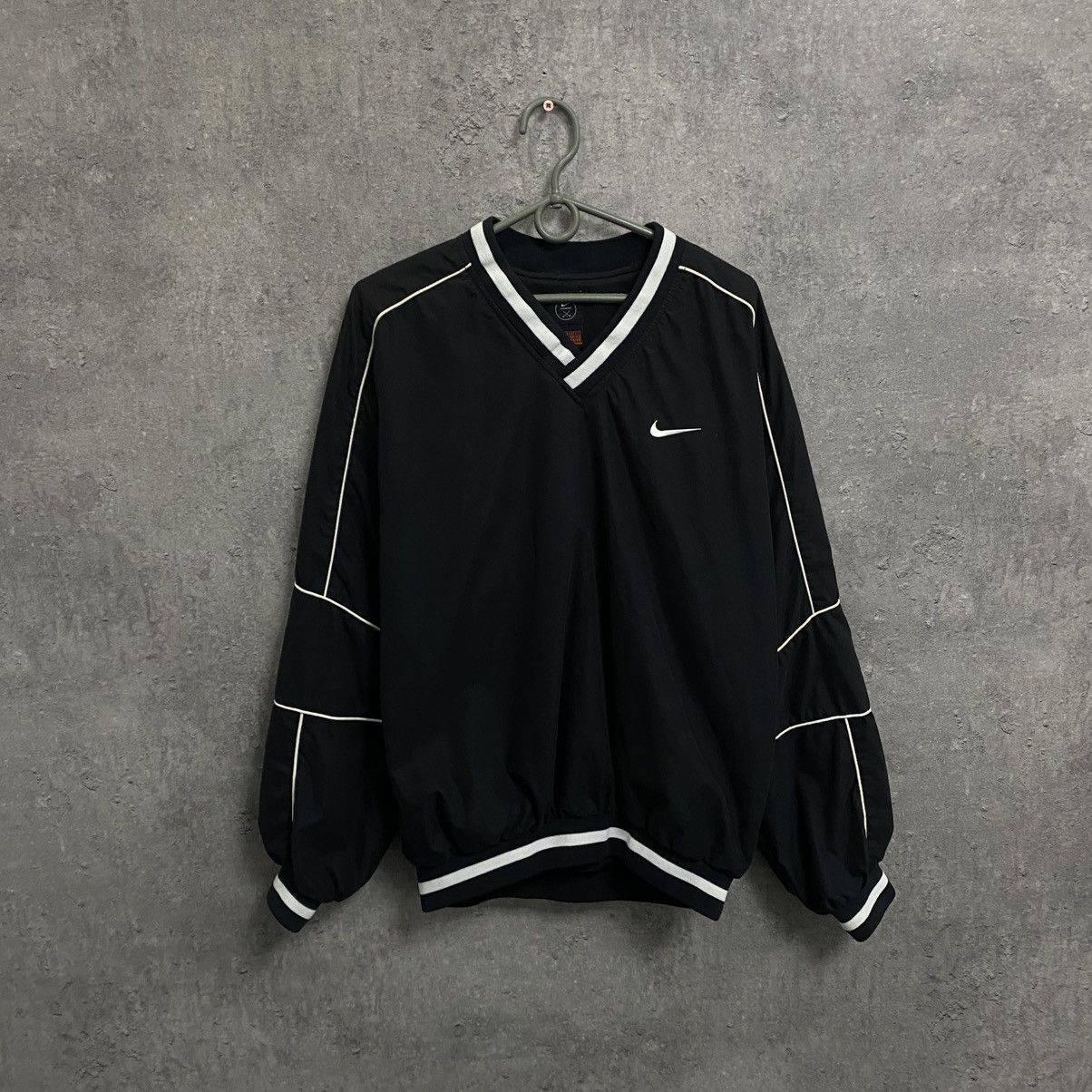 Nike Vintage 90s Nike Nylon Sweatshirt Baggy Y2K Size US S / EU 44-46 / 1 - 1 Thumbnail