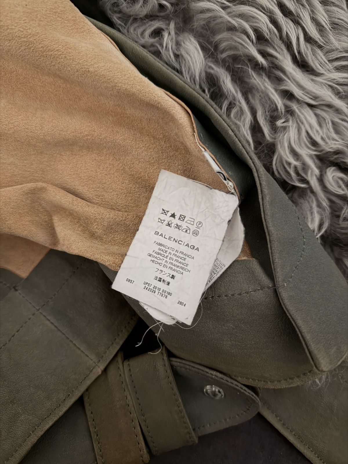 Balenciaga AW10 Re-Issue Biker Shearling Size XS / US 0-2 / IT 36-38 - 6 Thumbnail