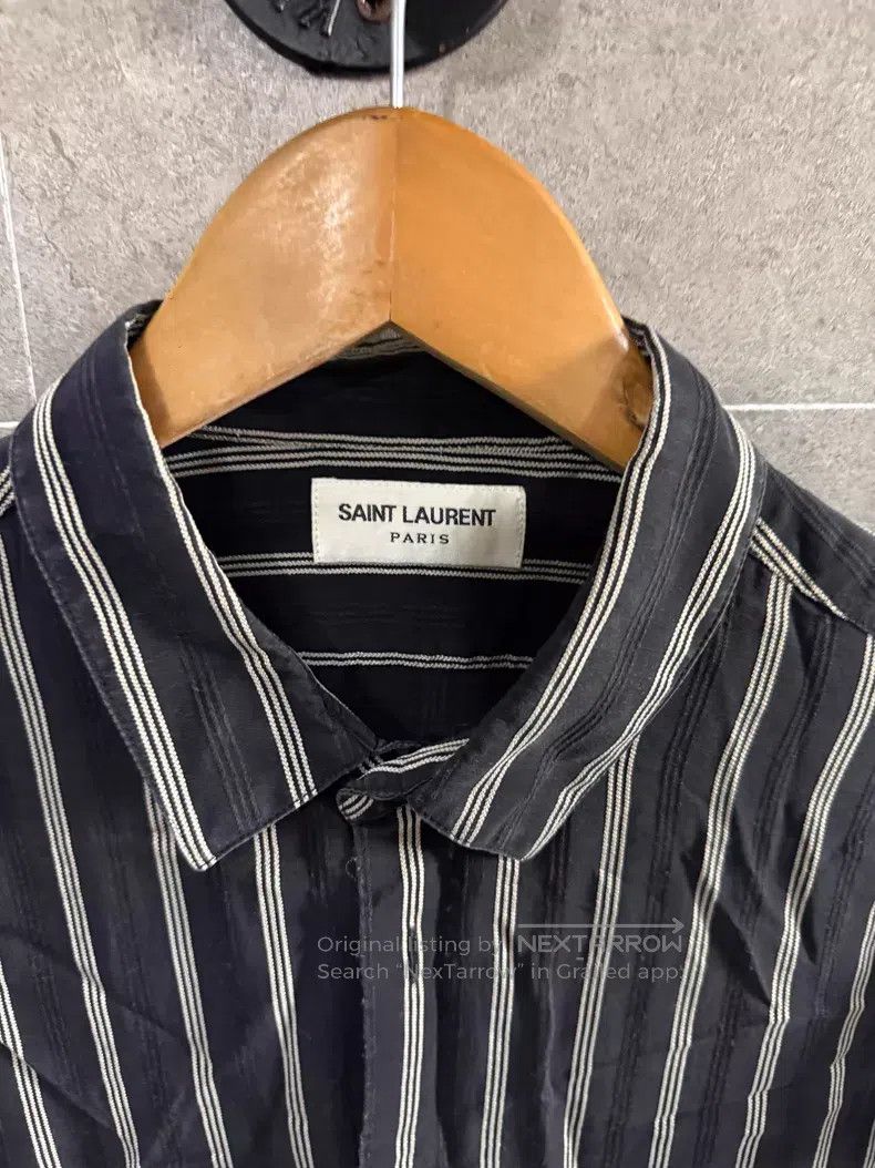Saint Laurent Paris Saint Laurent Paris Striped Shirt Size XS / US 0-2 / IT 36-38 - 2 Thumbnail