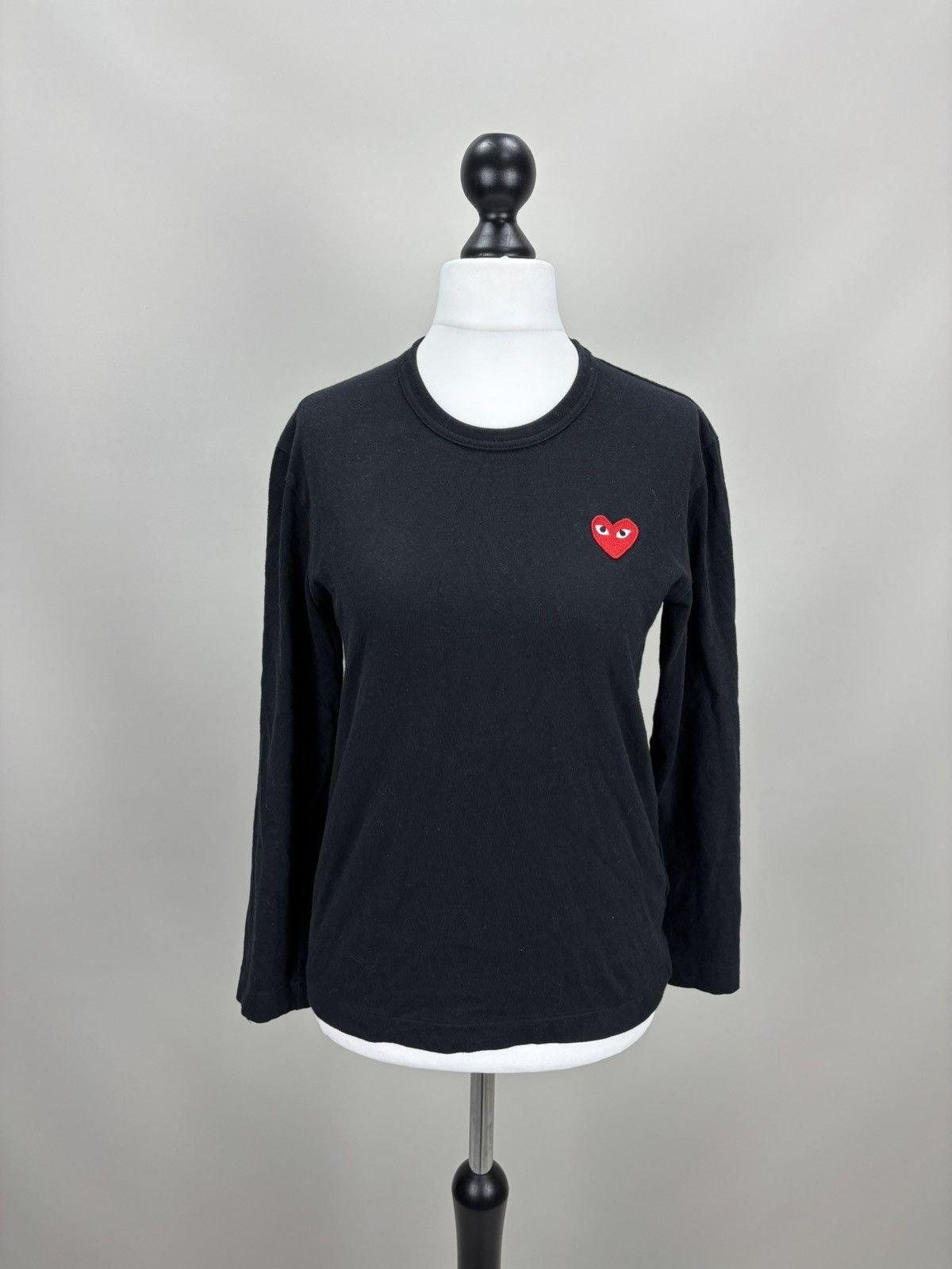 Comme des Garcons Womens long sleeve Play Comme des Garcons Size S Color Black Size S / US 4 / IT 40 - 1 Thumbnail
