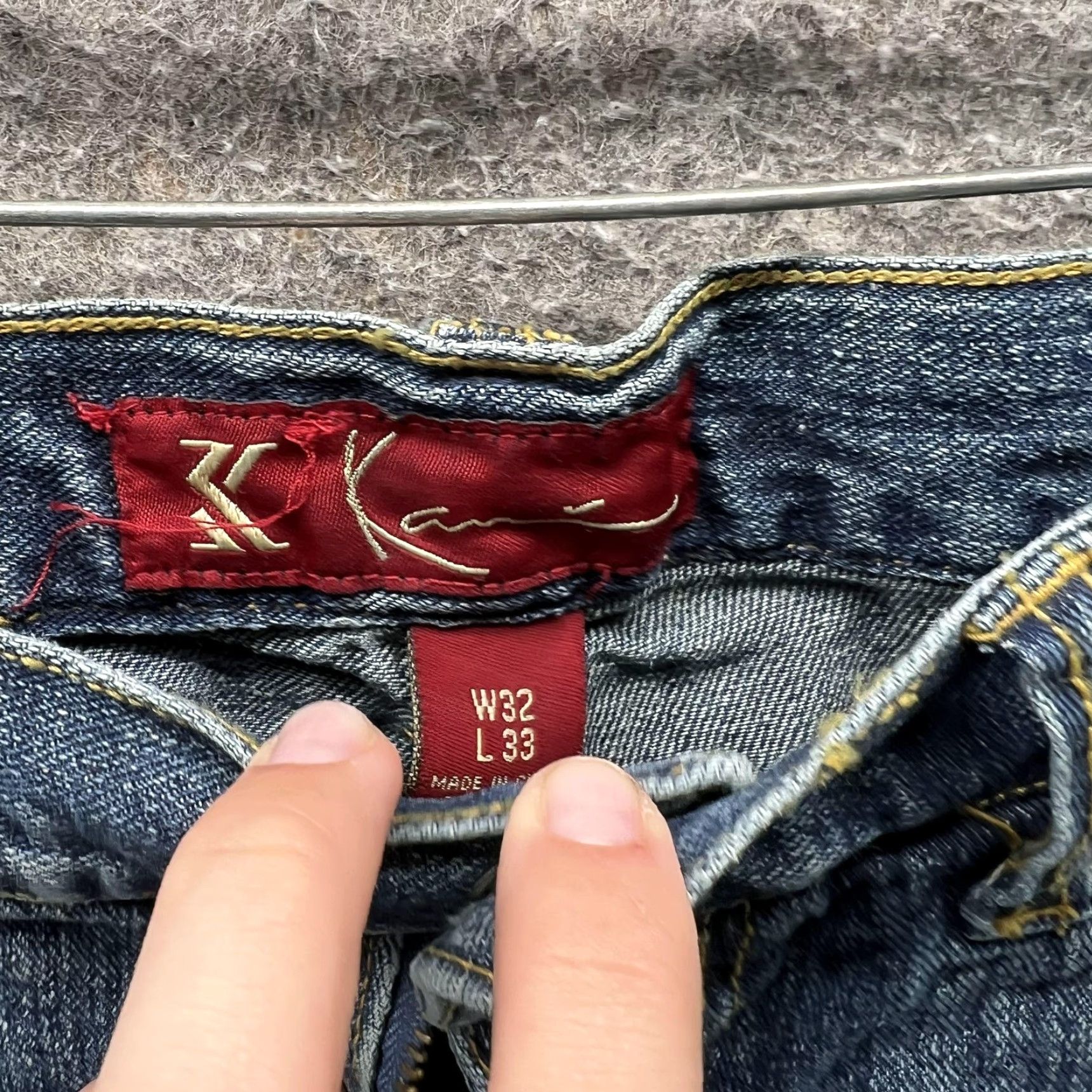 Karl Kani VINTAGE Karl Kani Jeans Mens 32x33 Blue Relaxed Straight Denim Hip Hop Y2K NEW Straight Jeans Mens Regular 32 33 Blue Hip Hop Theme Mens Jeans Size US 32 / EU 48 - 4 Thumbnail