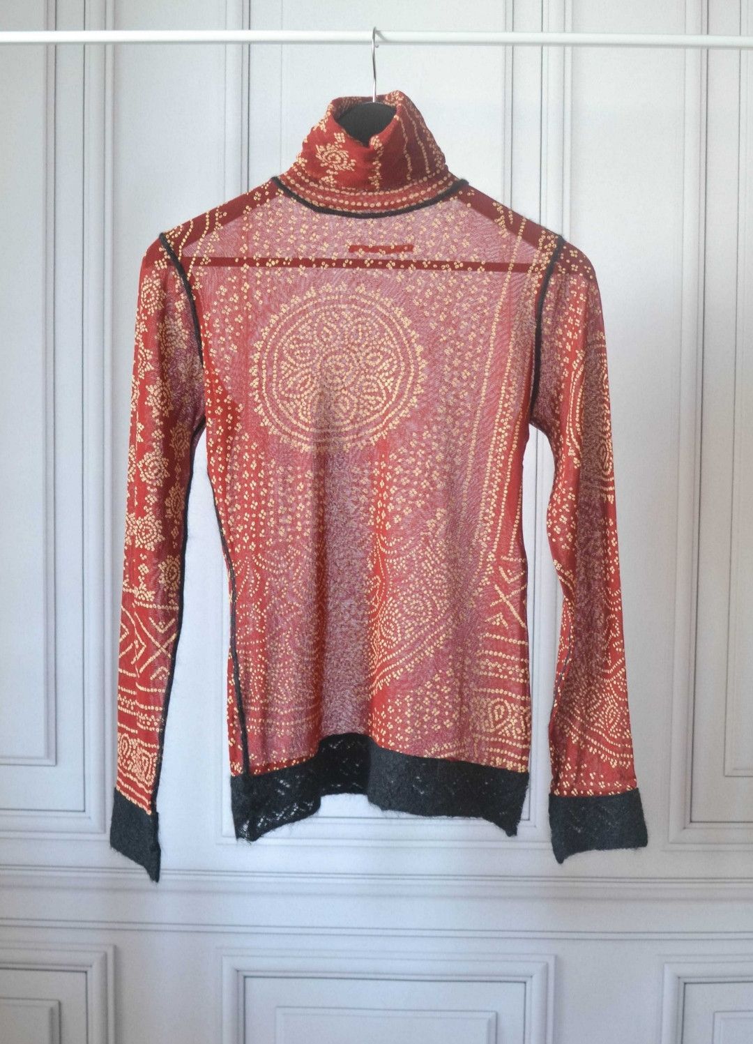 Jean Paul Gaultier × Vintage Vintage JPG Tattoo mohair l/s shirt Size M / US 6-8 / IT 42-44 - 1 Thumbnail