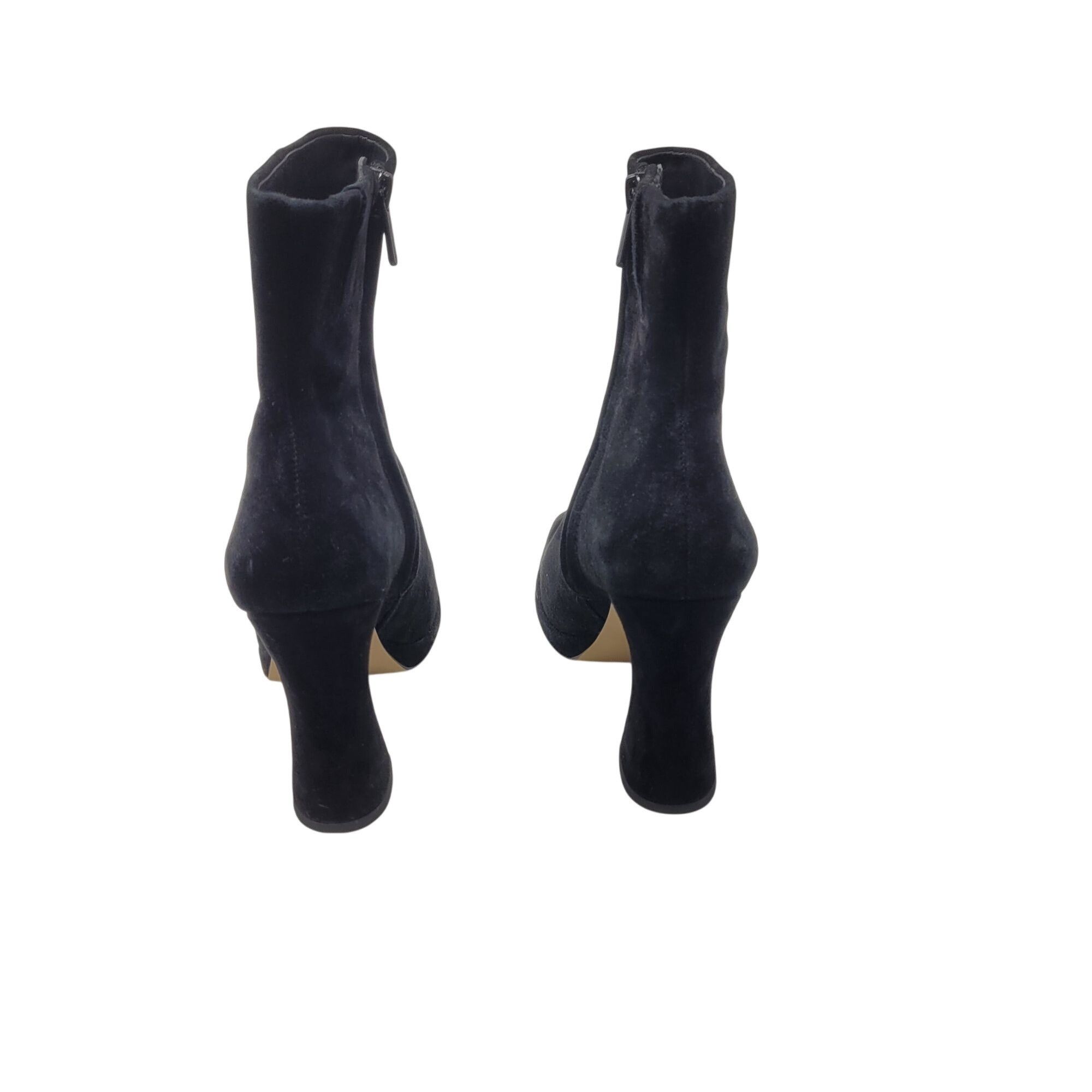 Designer Sam Edelman Jaye Black Suede Leather High Heel Womens Ankle Size US 8 / IT 38 - 7 Thumbnail