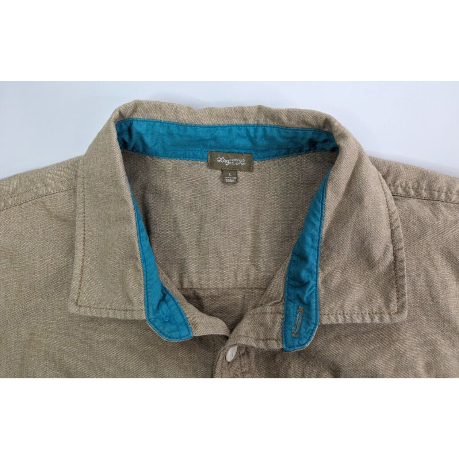 Vintage LRG Shirt Adult Large Beige Button Up Lifted Research Group Casual Men's Size US XL / EU 56 / 4 - 5 Thumbnail