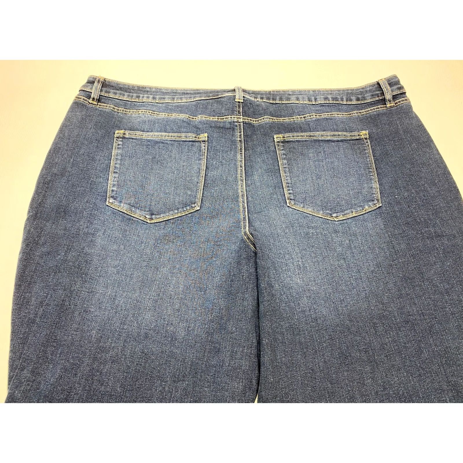 Vintage VINTAGE NWT Womens Plus Jeans 26W 46x31 Sonoma Jeans Bootcut Mid Rise Dark Wash NEW Size 26" / US 2 / IT 38 - 6 Thumbnail