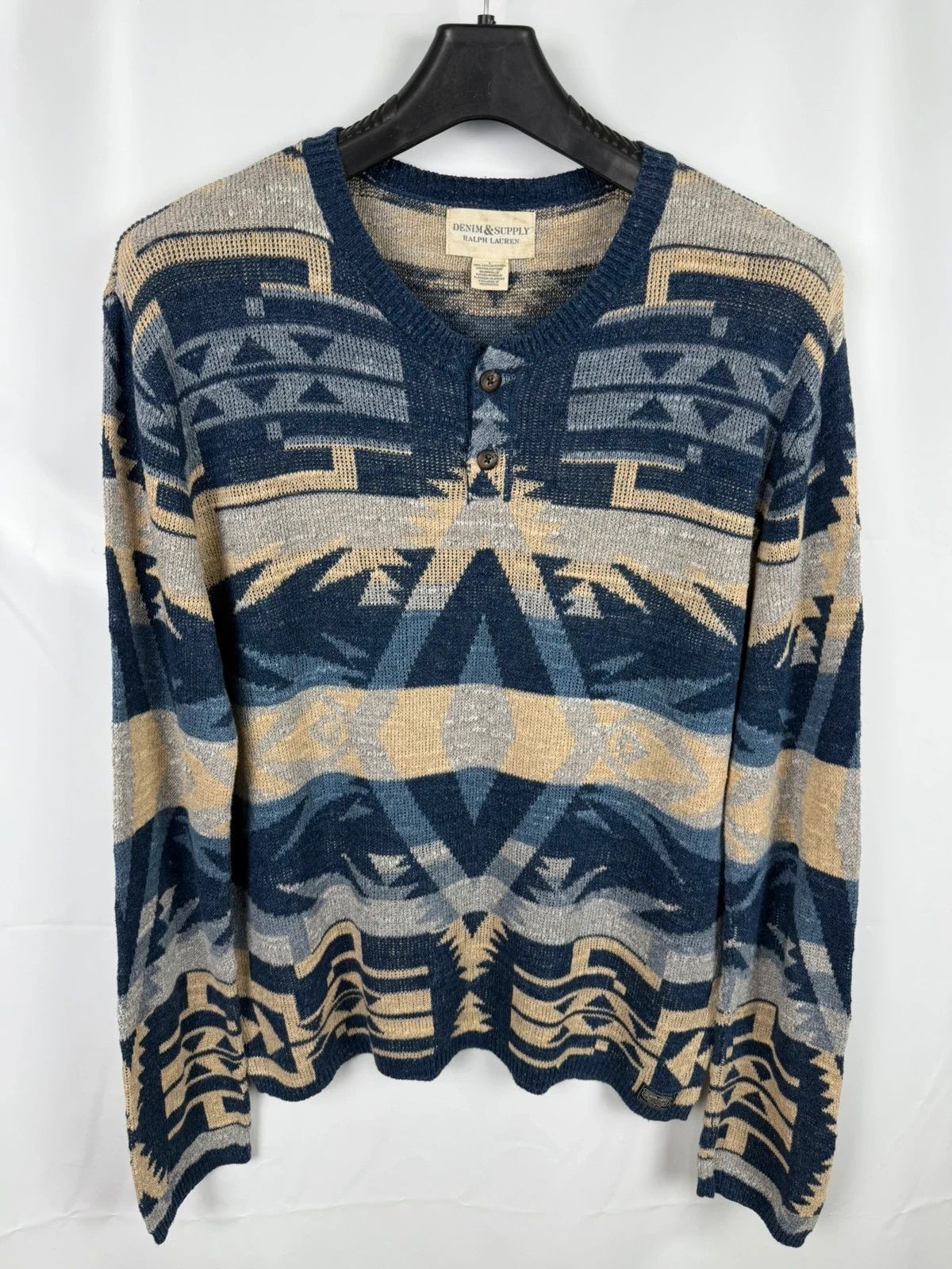 Denim & Supply Ralph Lauren Denim & Supply Ralph Lauren Navajo Knit Cotton Pullover Size US L / EU 52-54 / 3 - 1 Thumbnail