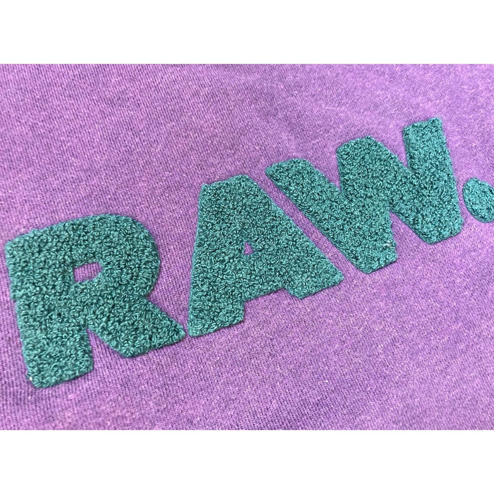 G-Star VINTAGE G Star Raw Hoodin Chenille Logo Crewneck Sweatshirt Men Small Purple Size US S / EU 44-46 / 1 - 2 Thumbnail