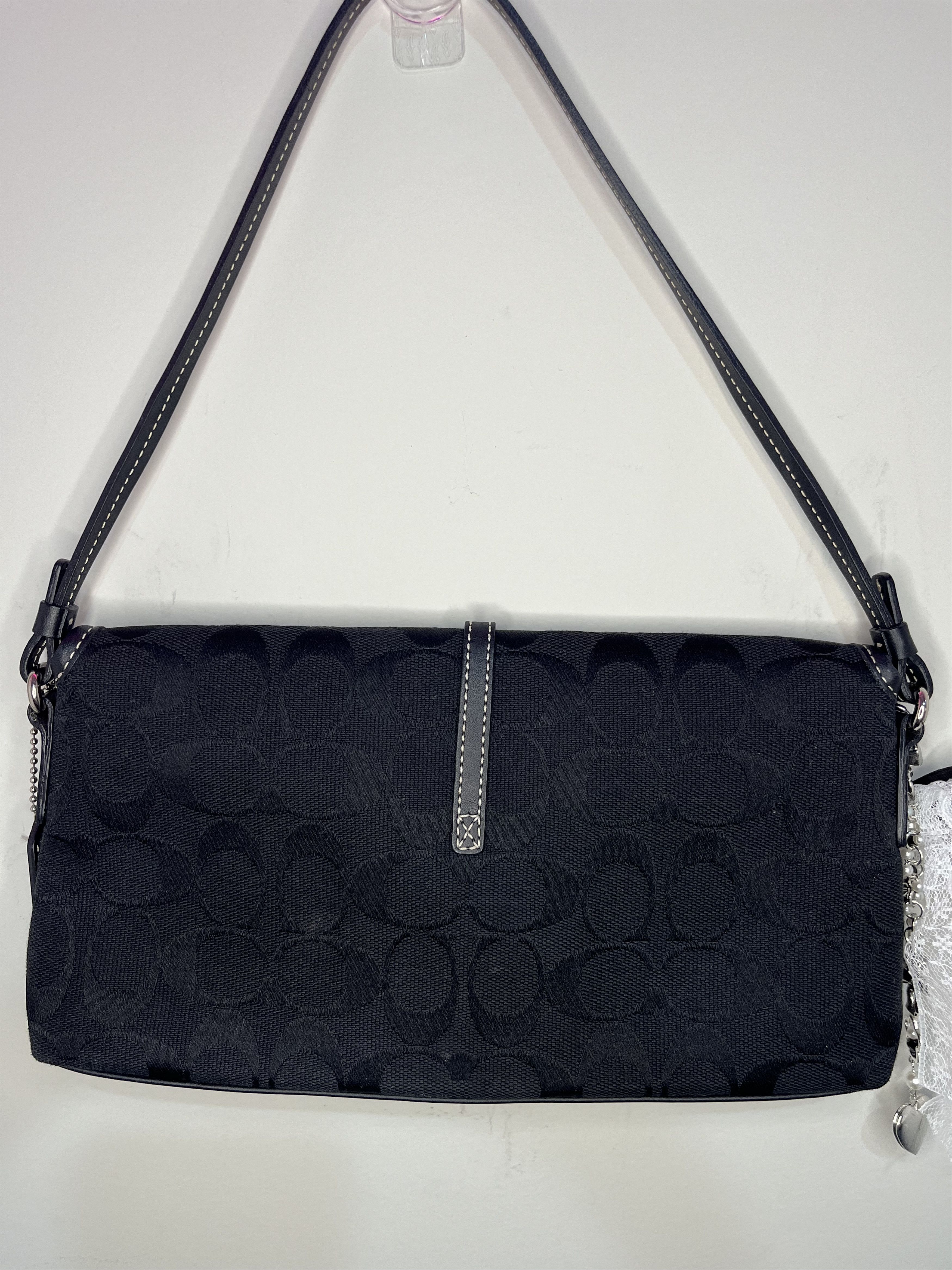 Coach Vintage Coach Hampton Shoulder Bag Black Signature Jacquard Size ONE SIZE - 7 Thumbnail