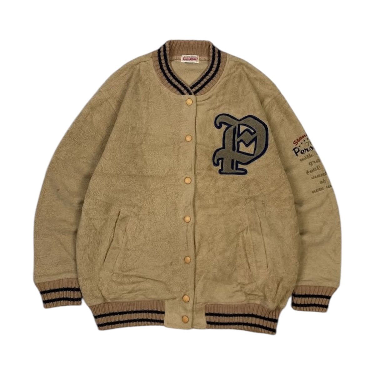PERSON'S × Vintage Vintage Person’s 90s Varsity Fleece Jacket Size US M / EU 48-50 / 2 - 1 Thumbnail