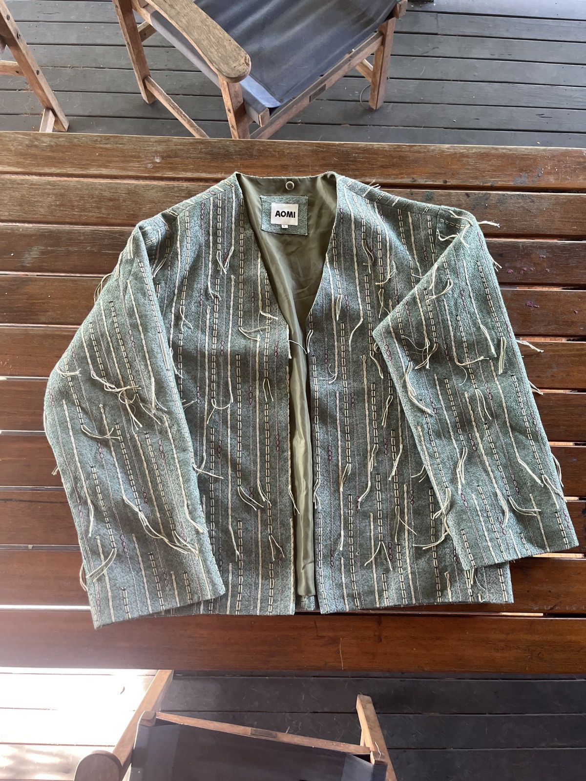 Designer Deodar Hand Crafted Strand Jacket (Men) Size US L / EU 52-54 / 3 - 1 Thumbnail