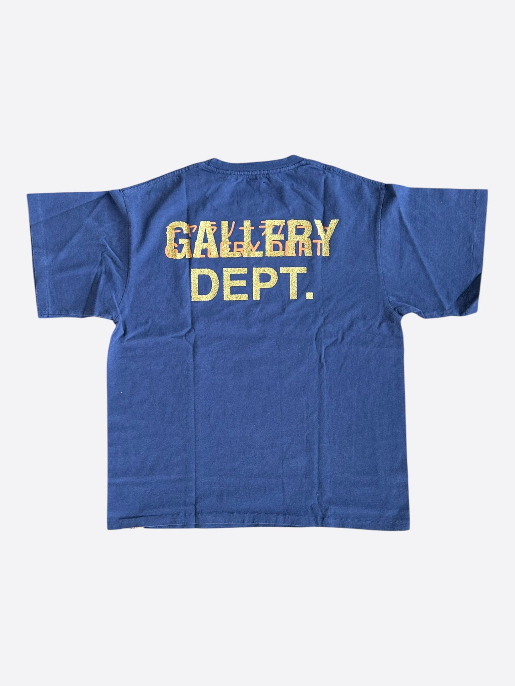 Gallery Dept. Gallery Dept Blue & Orange Tokyo Glitter Logo T-Shirt Size US S / EU 44-46 / 1 - 2 Thumbnail