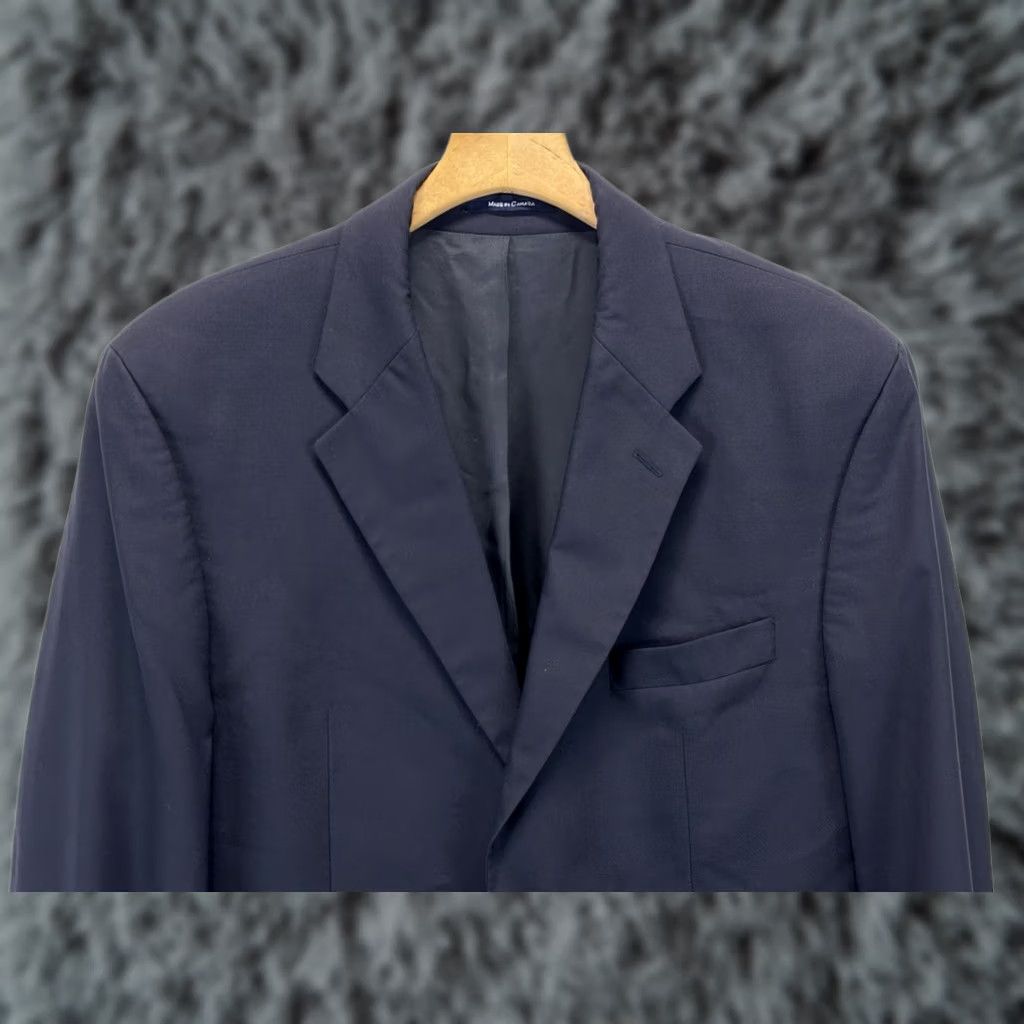Polo Ralph Lauren VTG Polo Ralph Lauren Blazer Mens 44R Navy Wool Single-Breasted Notch Lapel 4-Button Jacket Coat University Club Sports Coat Old Money Preppy Size US XXL / EU 58 / 5 - 1 Thumbnail