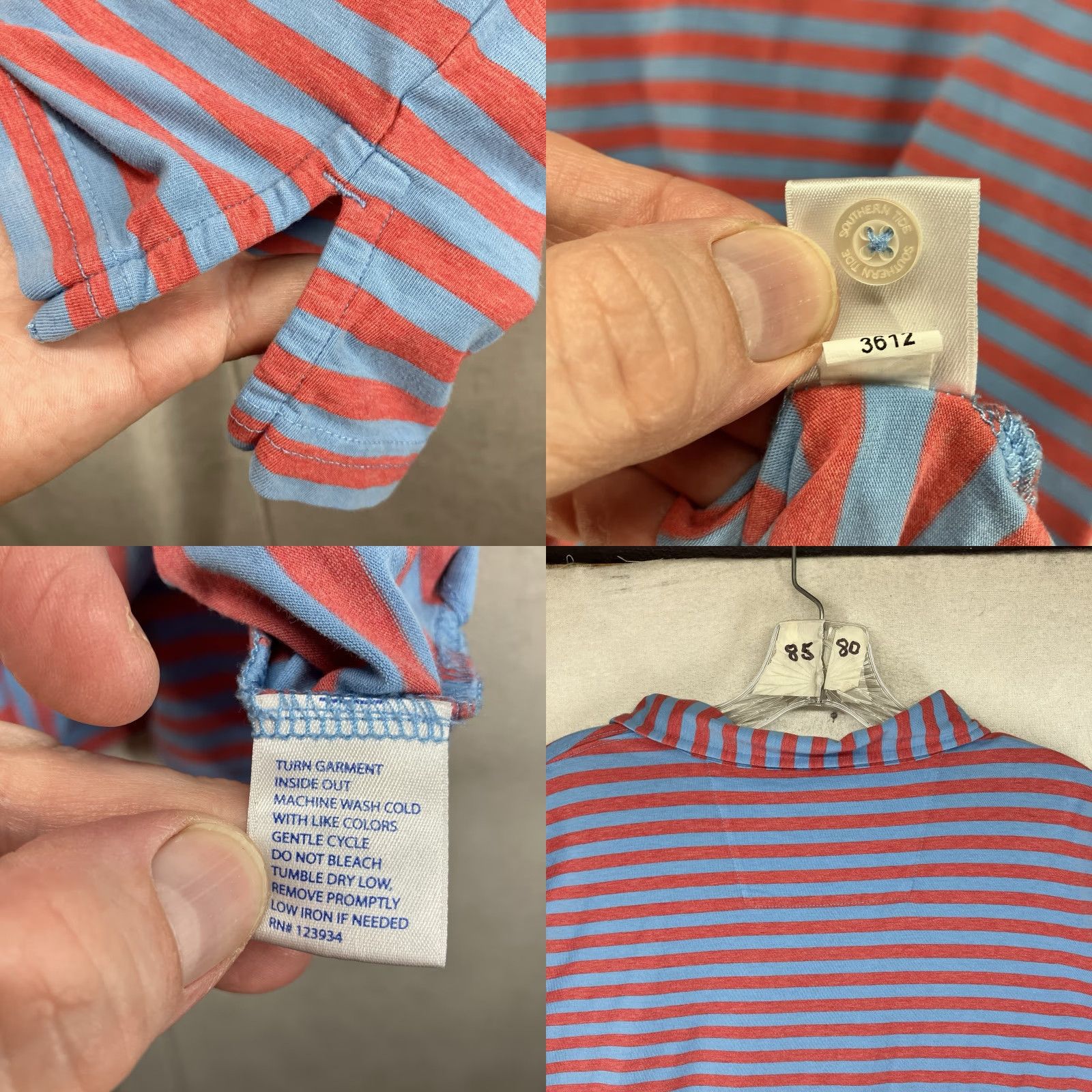Southern Tide Southern Tide Polo Shirt Mens L Casual Short Sleeve Striped Multicolor Logo Preppy Size US L / EU 52-54 / 3 - 8 Thumbnail