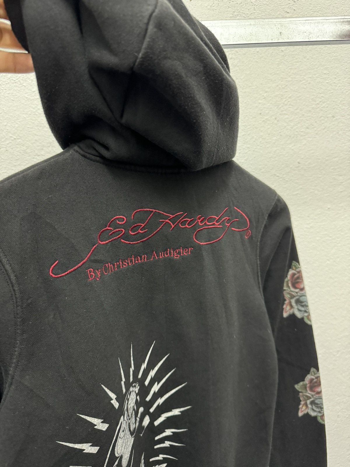 Christian Audigier × Ed Hardy × Vintage VINTAGE ED HARDY PANTHER 2000s ZIP UP HOODIE Size XXS / US 00 / IT 34 - 5 Thumbnail