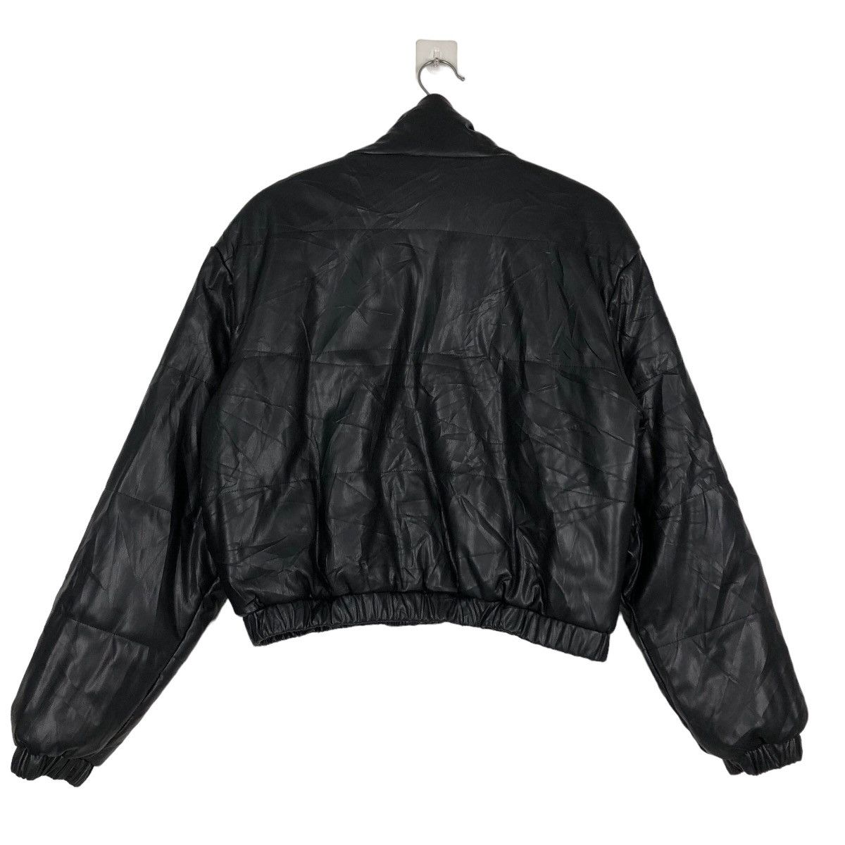 Japanese Brand 🔥Rare Cropped Streetwear Style Soft Polyester Jacket Black Size US L / EU 52-54 / 3 - 7 Thumbnail