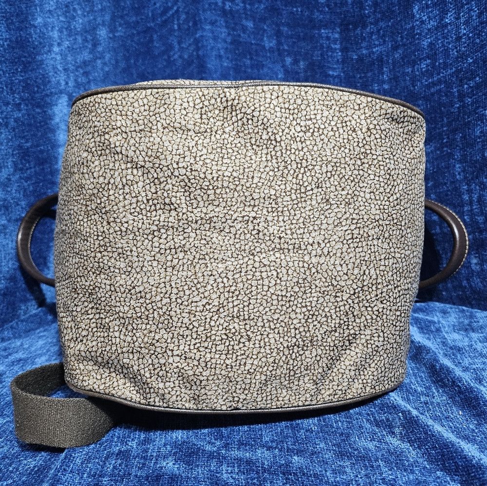 Vintage Vintage Borbonese Redwall Italia Convertible Purse Tote Han Size ONE SIZE - 6 Thumbnail