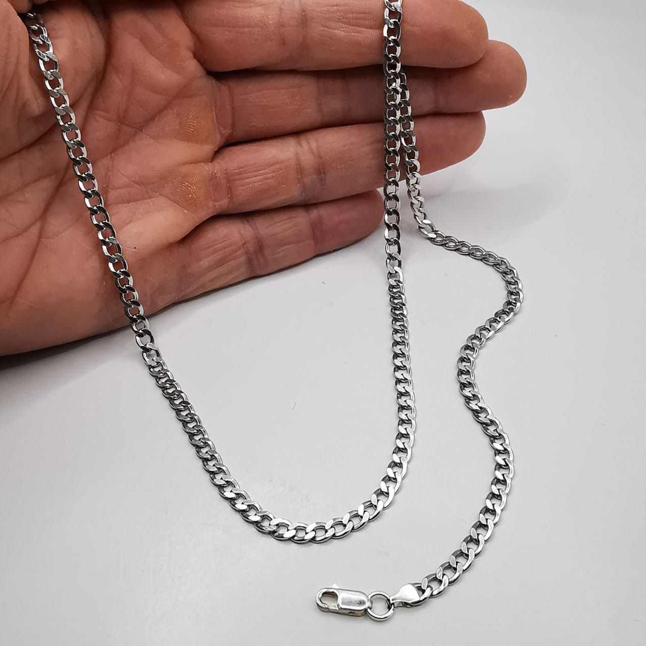 Sterling Silver Vintage Chain Necklece,925 Sterling Silver,Signed , 21,55g Size ONE SIZE - 7 Thumbnail