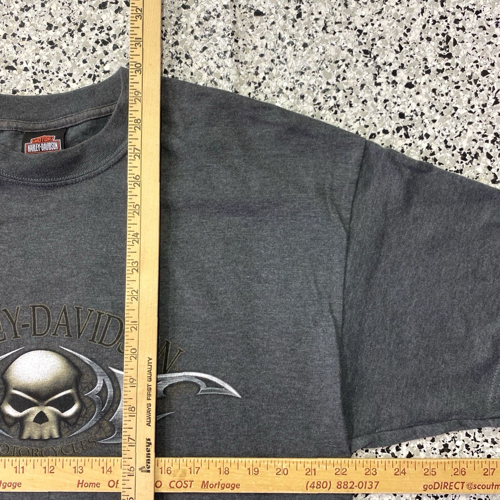 Harley Davidson VINTAGE Harley-Davidson Shirt Mens XL Gray Graphic Print Motorcycle Tee 2000s-2009s Size US XL / EU 56 / 4 - 3 Thumbnail