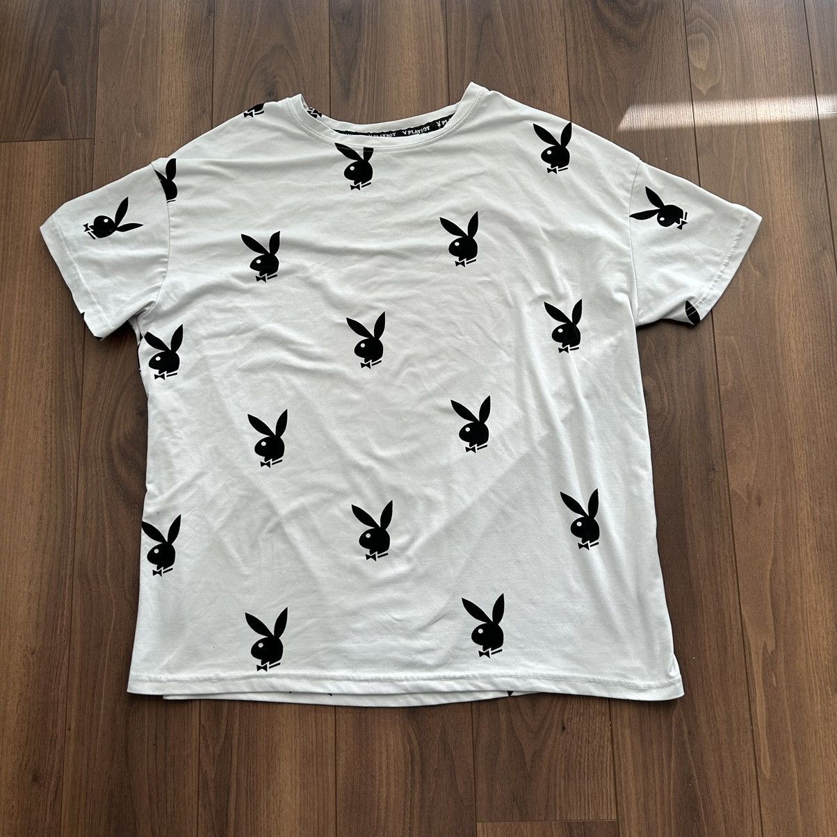 Playboy × Vintage VINTAGE PLAYBOY WHITE T-SHIRT Size US S / EU 44-46 / 1 - 1 Thumbnail