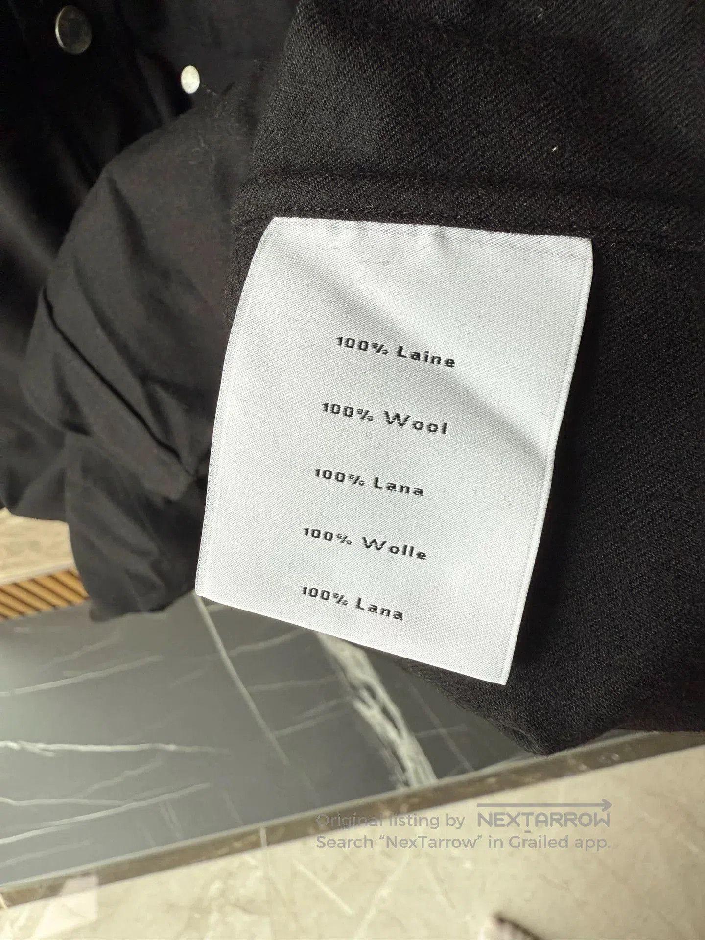 Hermes Hermes Black Wool Long-Sleeve Shirt Jacket. Size US S / EU 44-46 / 1 - 2 Thumbnail