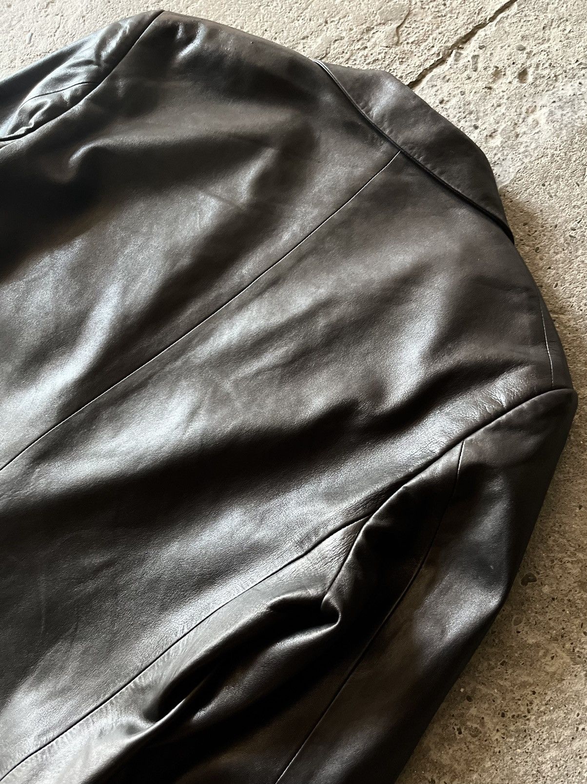 Gucci × Tom Ford Gucci - Tom Ford - 1997 - Leather Tailored Jacket Size US M / EU 48-50 / 2 - 9 Thumbnail