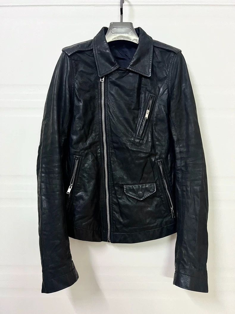 Rick Owens Rick Owens Motorcycle rider leather coat jacket-2506 Size US S / EU 44-46 / 1 - 1 Thumbnail