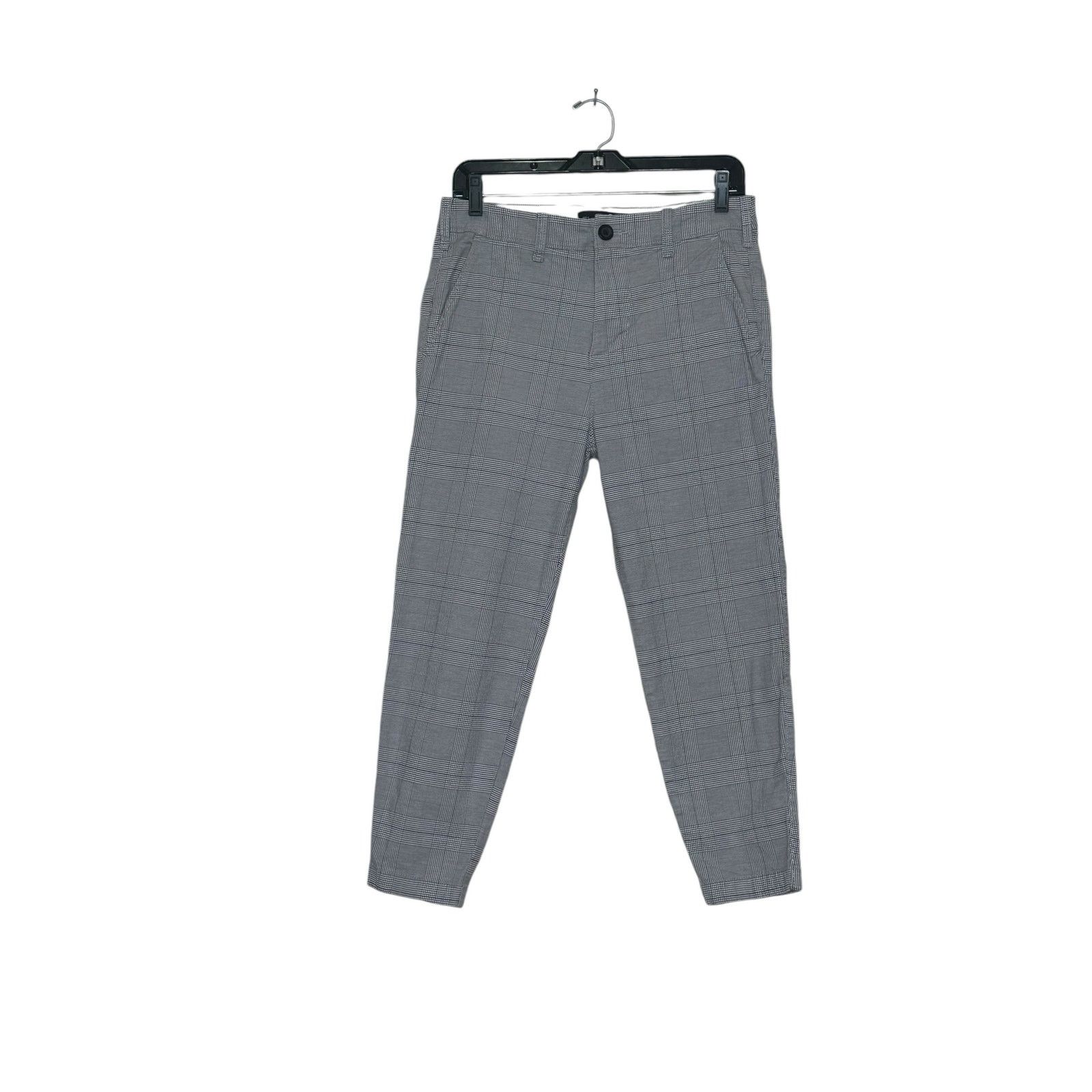 Hollister Hollister gray blue plaid crop taper chino pants size 29 Size US 29 - 8 Thumbnail