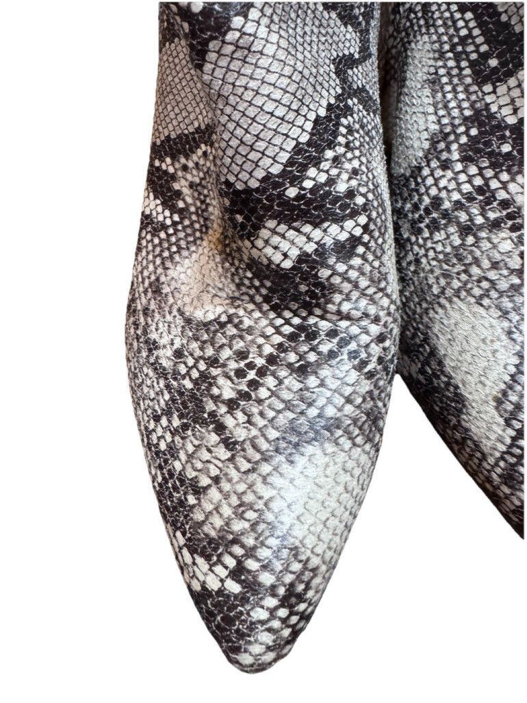 Bebe Bebe Faux Snakeskin Slouch Booties-8M Size US 8 / IT 38 - 5 Thumbnail