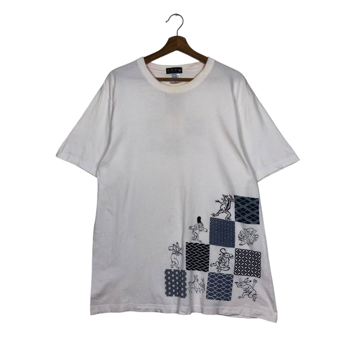 Japanese Brand 📌Vintage Short Sleeve Tee Kurashiriya Big Logo Issey Miyake Size US XL / EU 56 / 4 - 2 Thumbnail