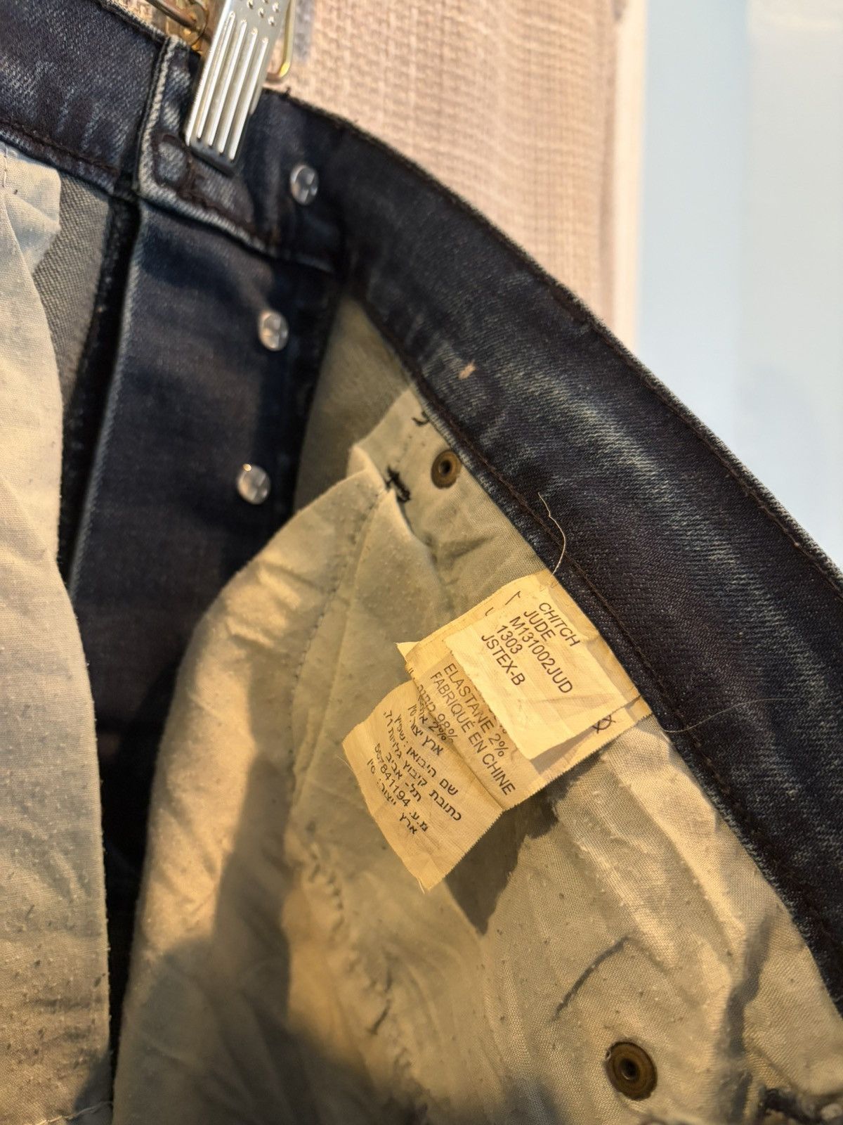 Ksubi Ksubi Chitch Jude Dark Washed Blue Denim Jeans Size US 34 / EU 50 - 6 Thumbnail