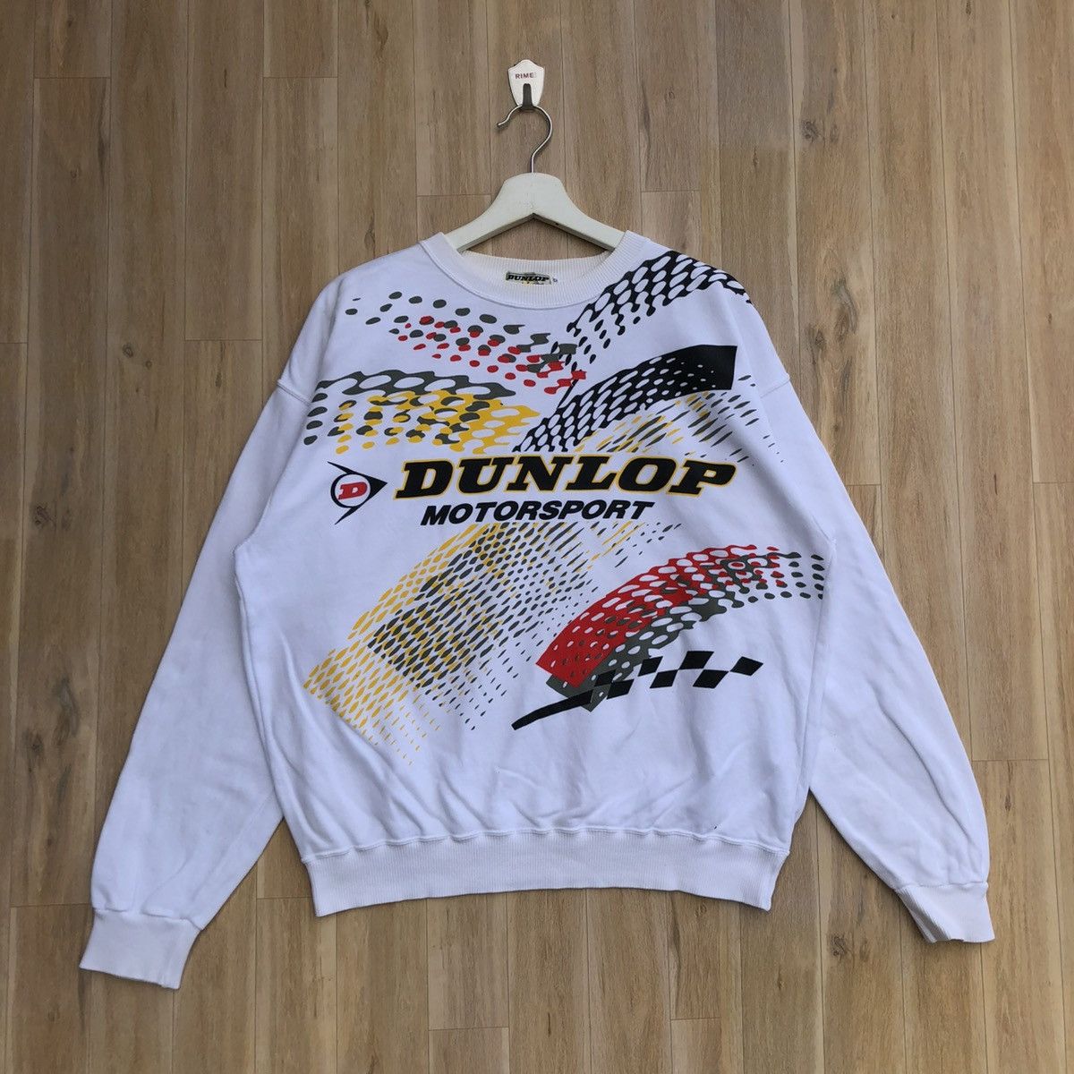 Dunlop × Vintage Vintage Dunlop Motorsport Pullover Sweatshirt Size US L / EU 52-54 / 3 - 1 Thumbnail