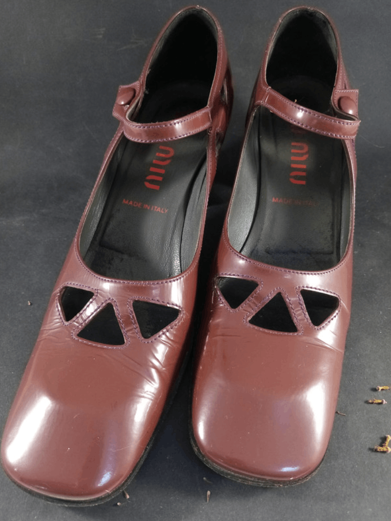Miu Miu × Prada × Vintage Miu Miu Shoes SS2000 Mules Heels sandals Leather Iconic Size US 6 / IT 36 - 3 Thumbnail