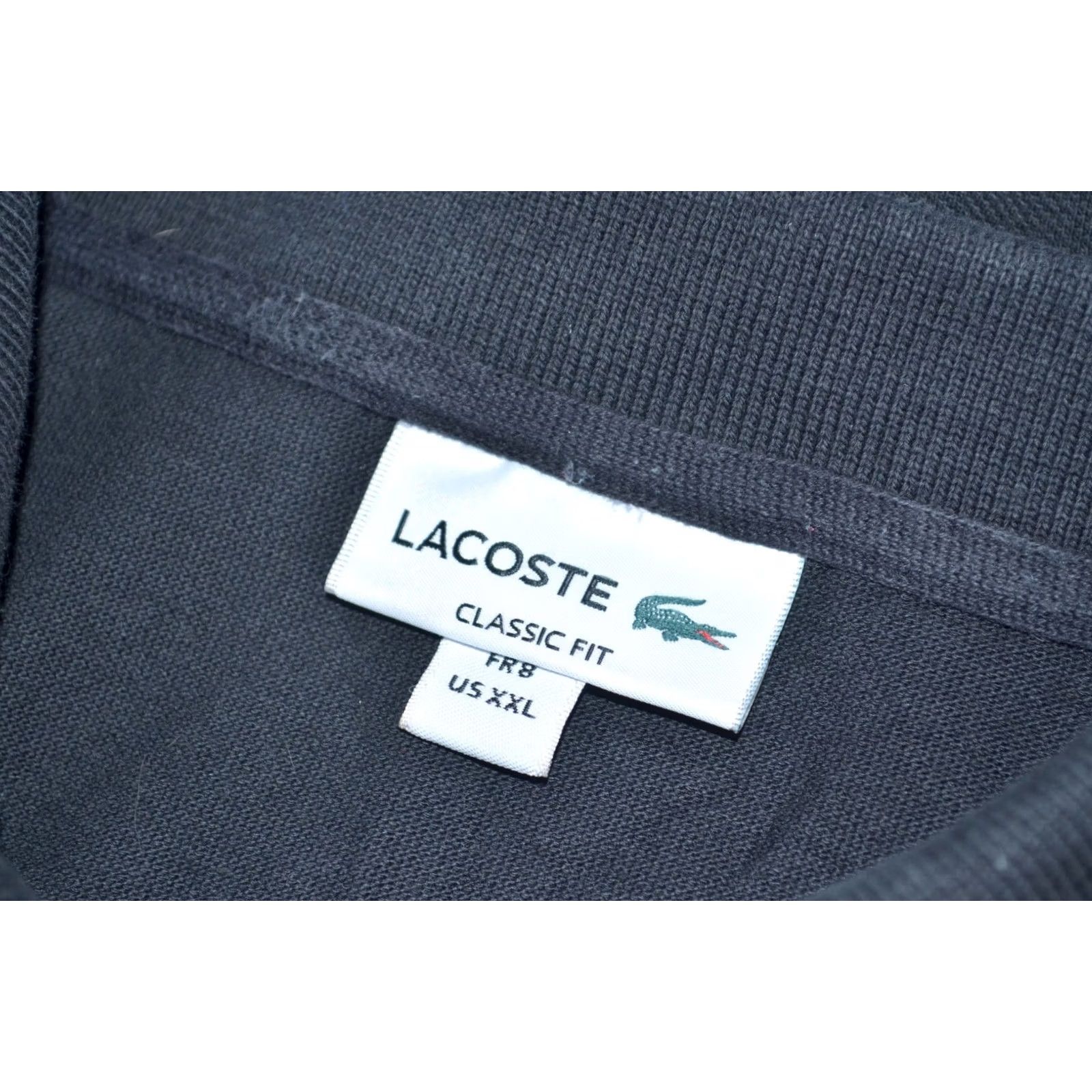 Lacoste Lacoste Polo Shirt Mens Black Short Sleeve Classic Fit Croc Logo 8 US XXL Polo Size US XXL / EU 58 / 5 - 5 Thumbnail