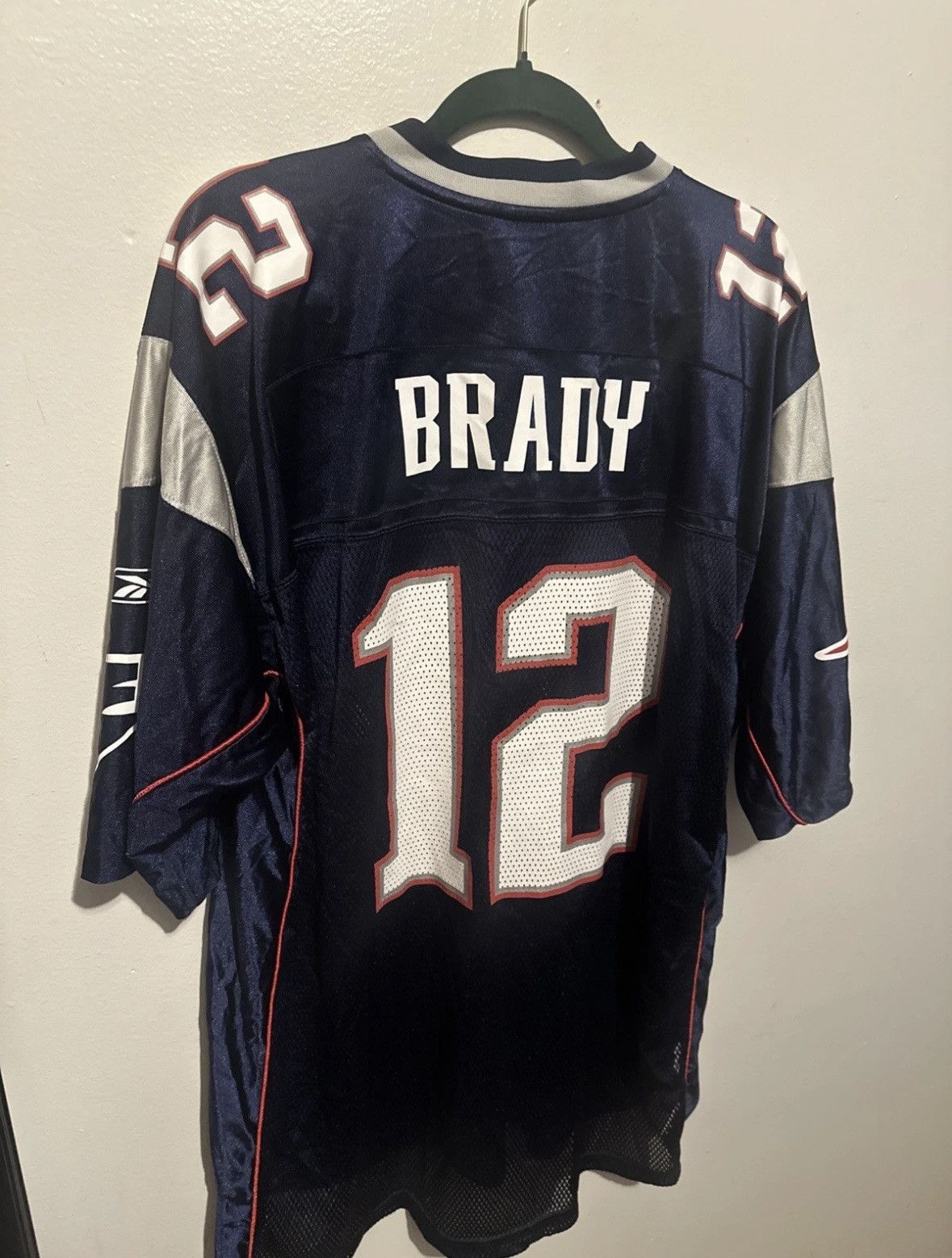 Reebok Tom Brady New England Patriots Jersey Navy Reebok 2002 Size US XL / EU 56 / 4 - 6 Thumbnail
