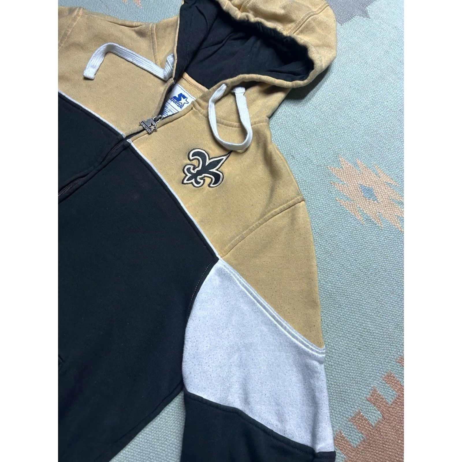 Starter Starter full zip hoodie sweatshirt New Orleans Saints football NFL men’s 3XL Size US XXL / EU 58 / 5 - 2 Thumbnail