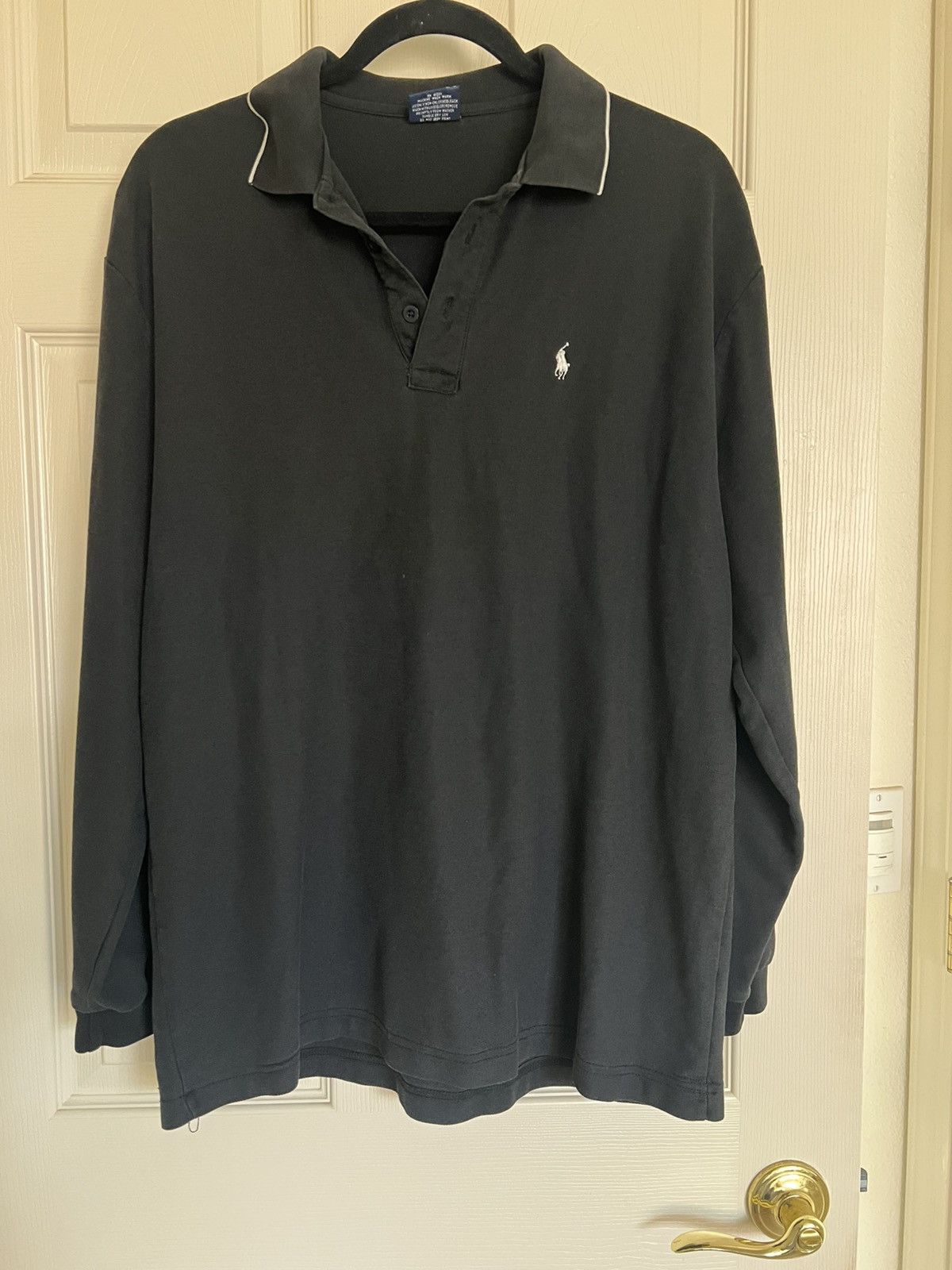 Polo Ralph Lauren XXL Black Polo Ralph Lauren Shirt 100% Cotton, Made in USA Size US XXL / EU 58 / 5 - 3 Thumbnail