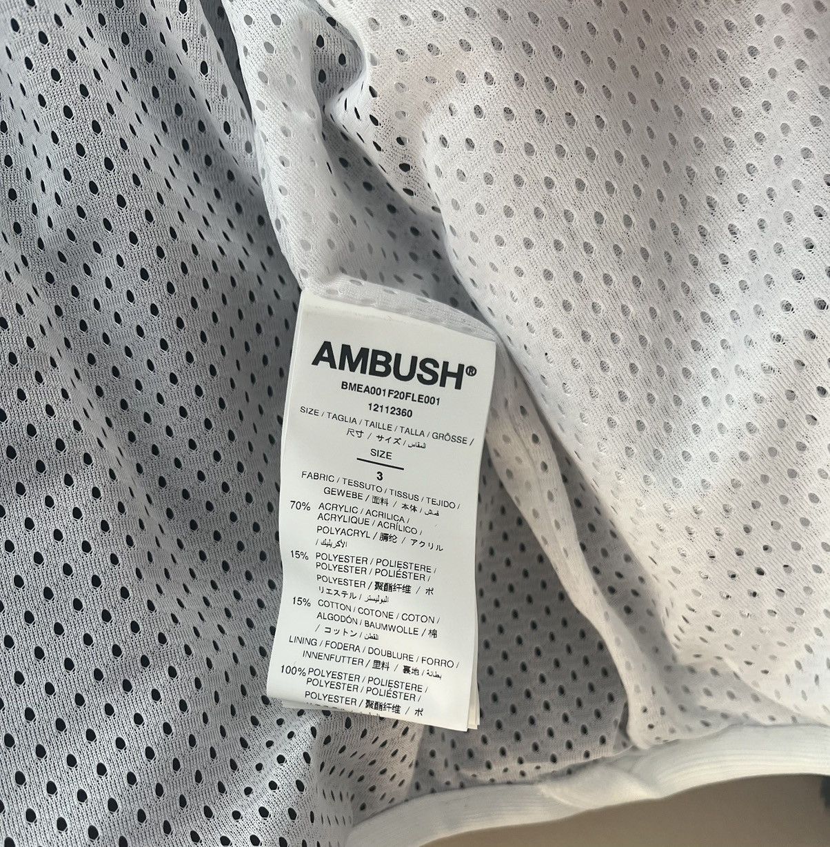 Ambush Design Ambush New Fleece Jacket Black Off-White Made in Japan Size US L / EU 52-54 / 3 - 8 Thumbnail