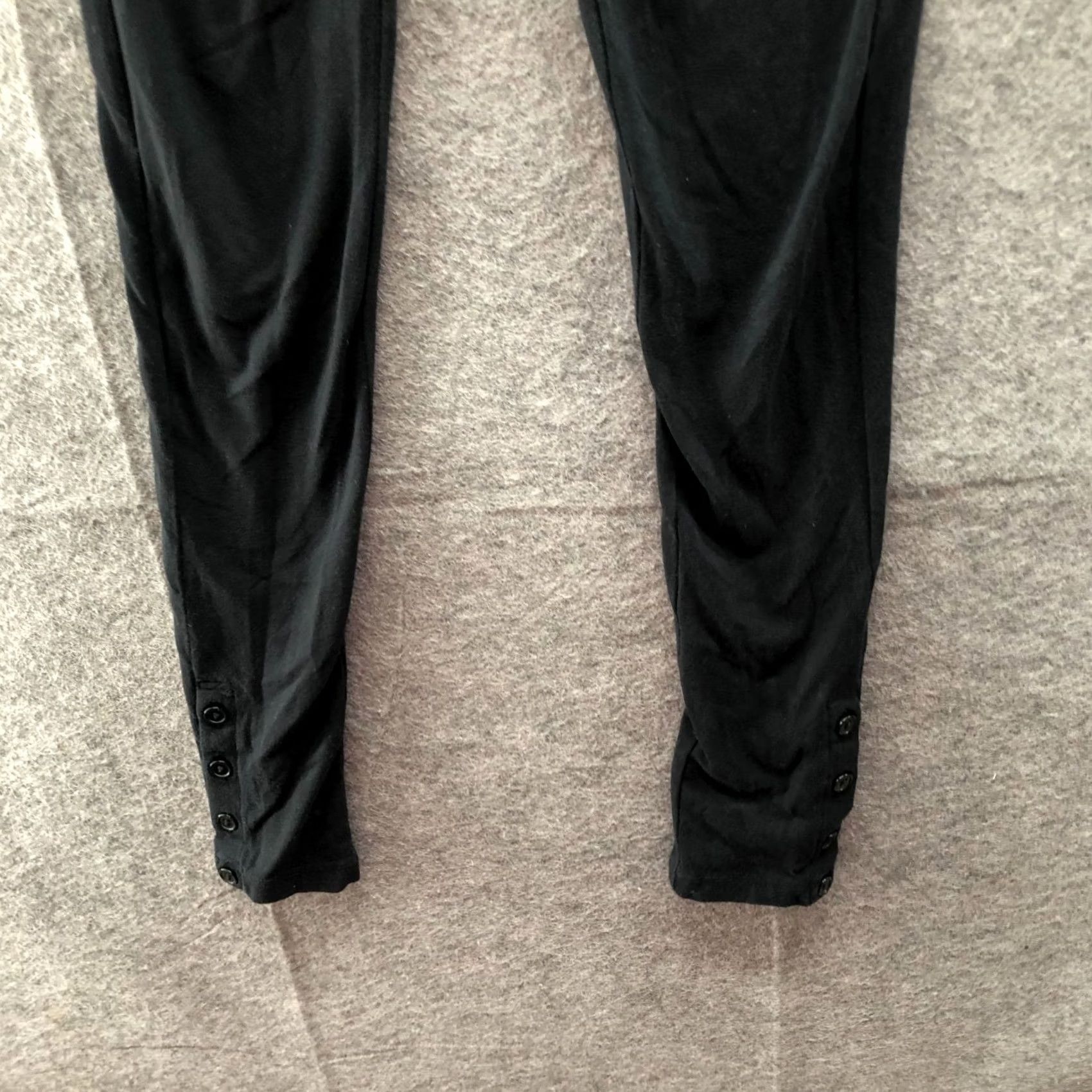 Uniqlo Uniqlo Leggings Womens S Button Cuff Cotton Blend Lightweight Black Navy? Size 28" / US 6 / IT 42 - 8 Thumbnail