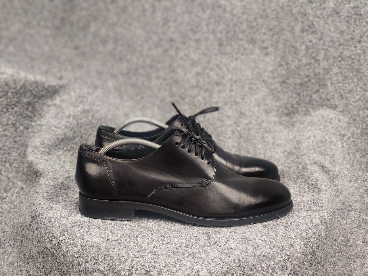 Pantanetti Pantanetti Design Black leather lace-up derby shoes Boots Size US 11 / EU 44 - 1 Thumbnail